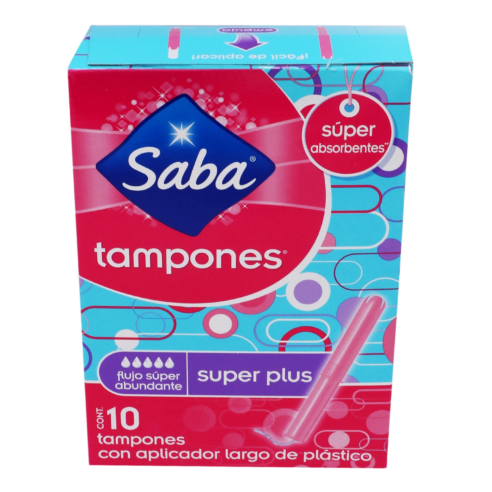 Tampones Saba Largo Superplus Con 10 Piezas-3