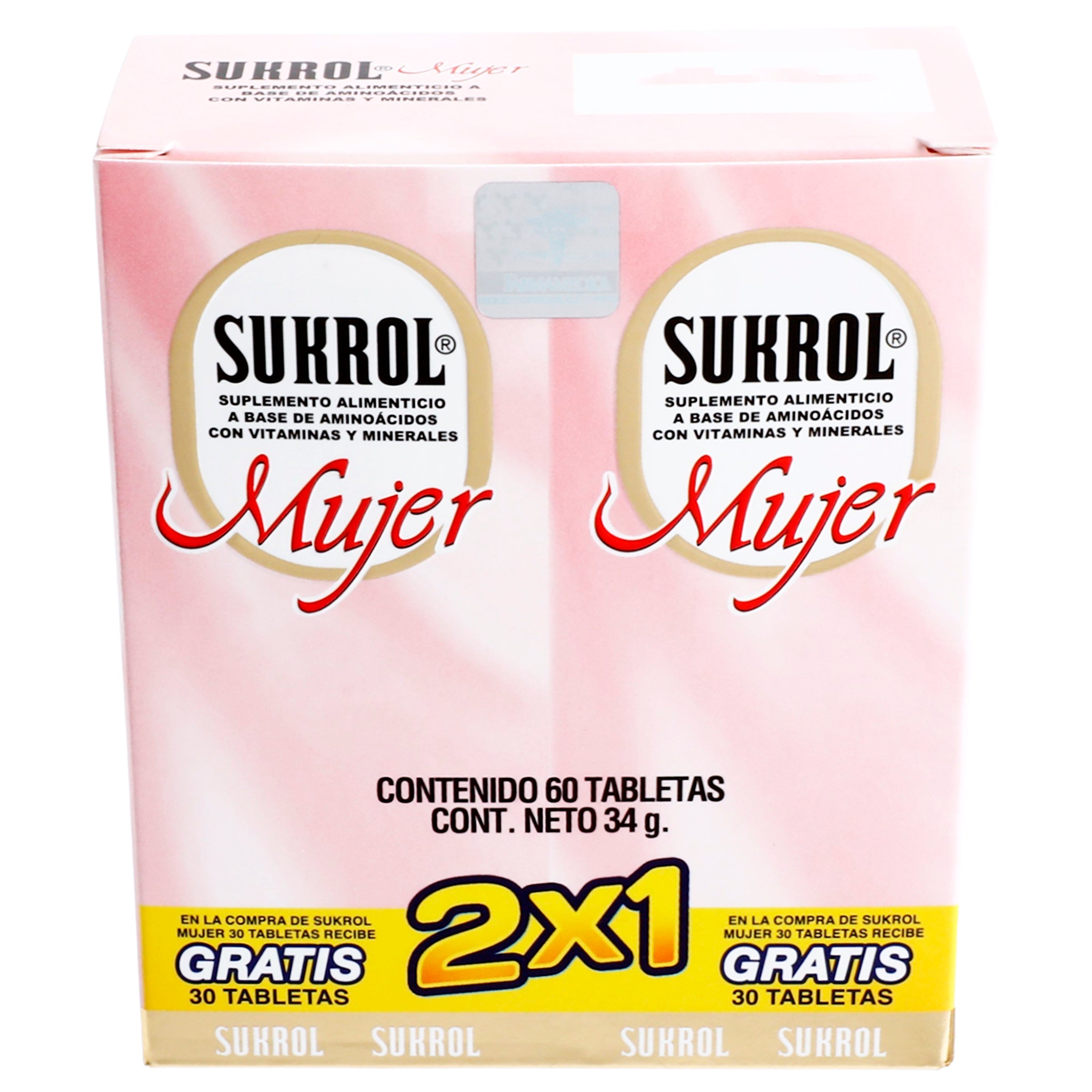 Sukrol Mujer Suplemento Alimenticio Con 30 Tabletas 2X1-3