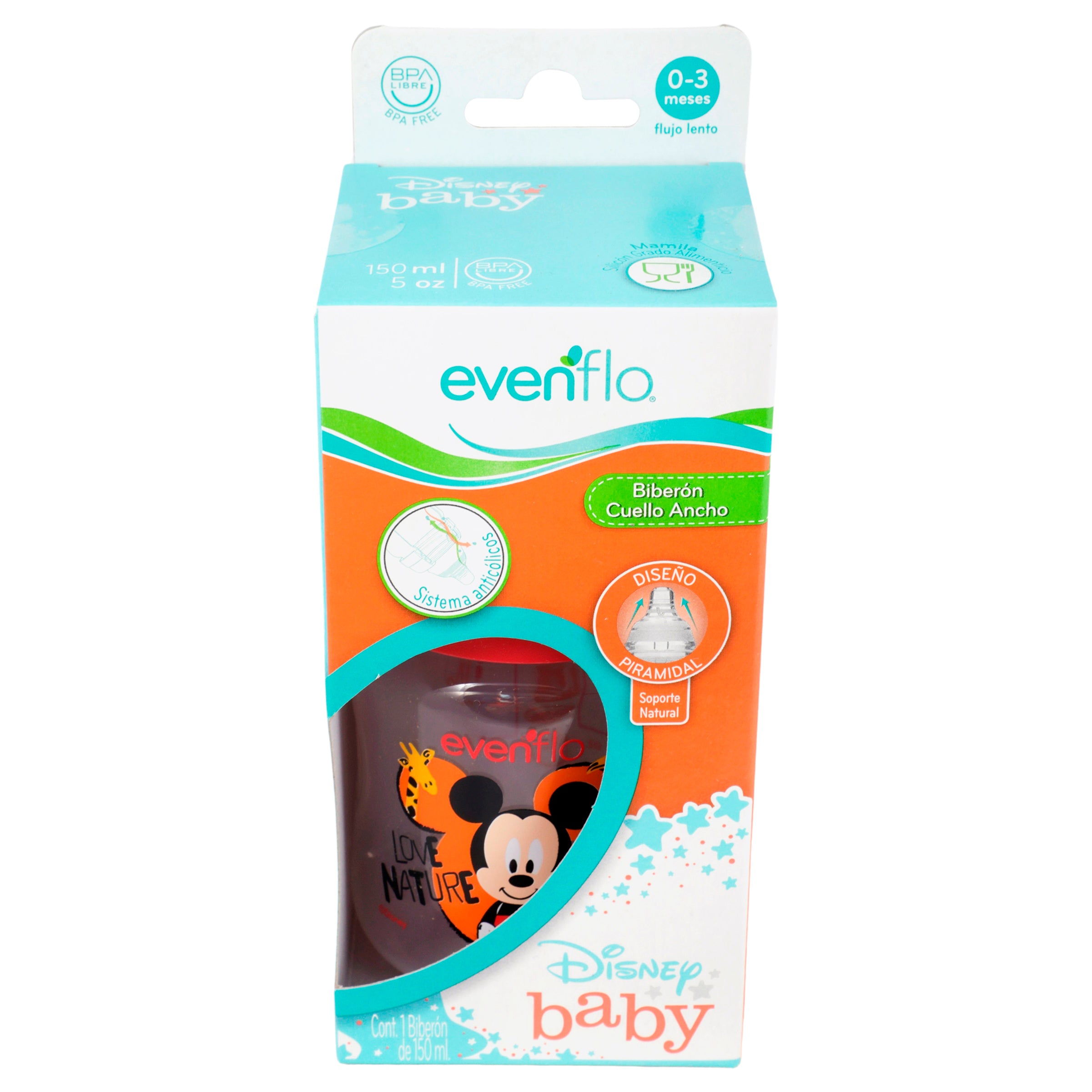 Biberon Evenflo Disney Cuello Ancho 5O Onzas-5