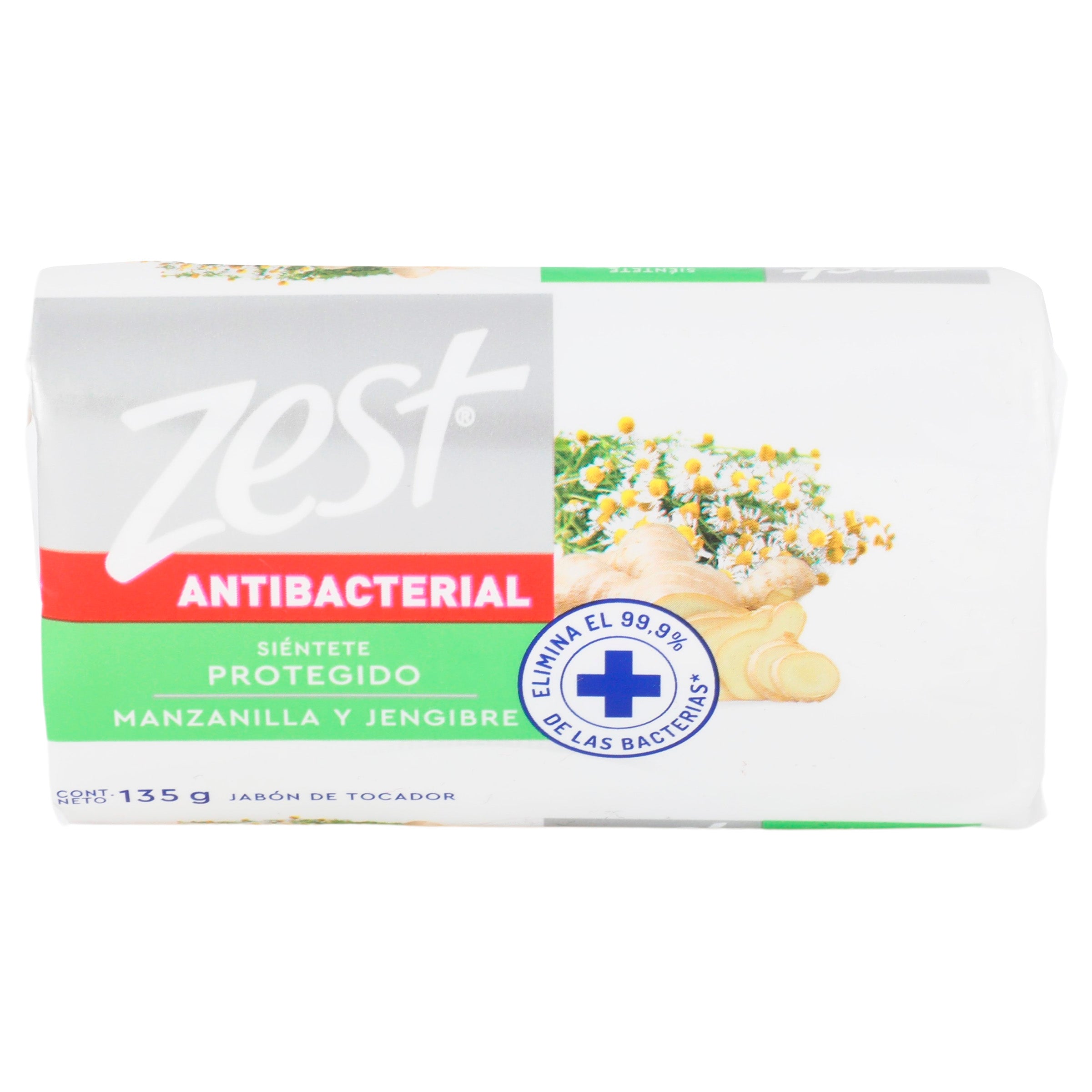 Jabon Zest Antibacterial Manzanilla Y Jengibre 135 G-3