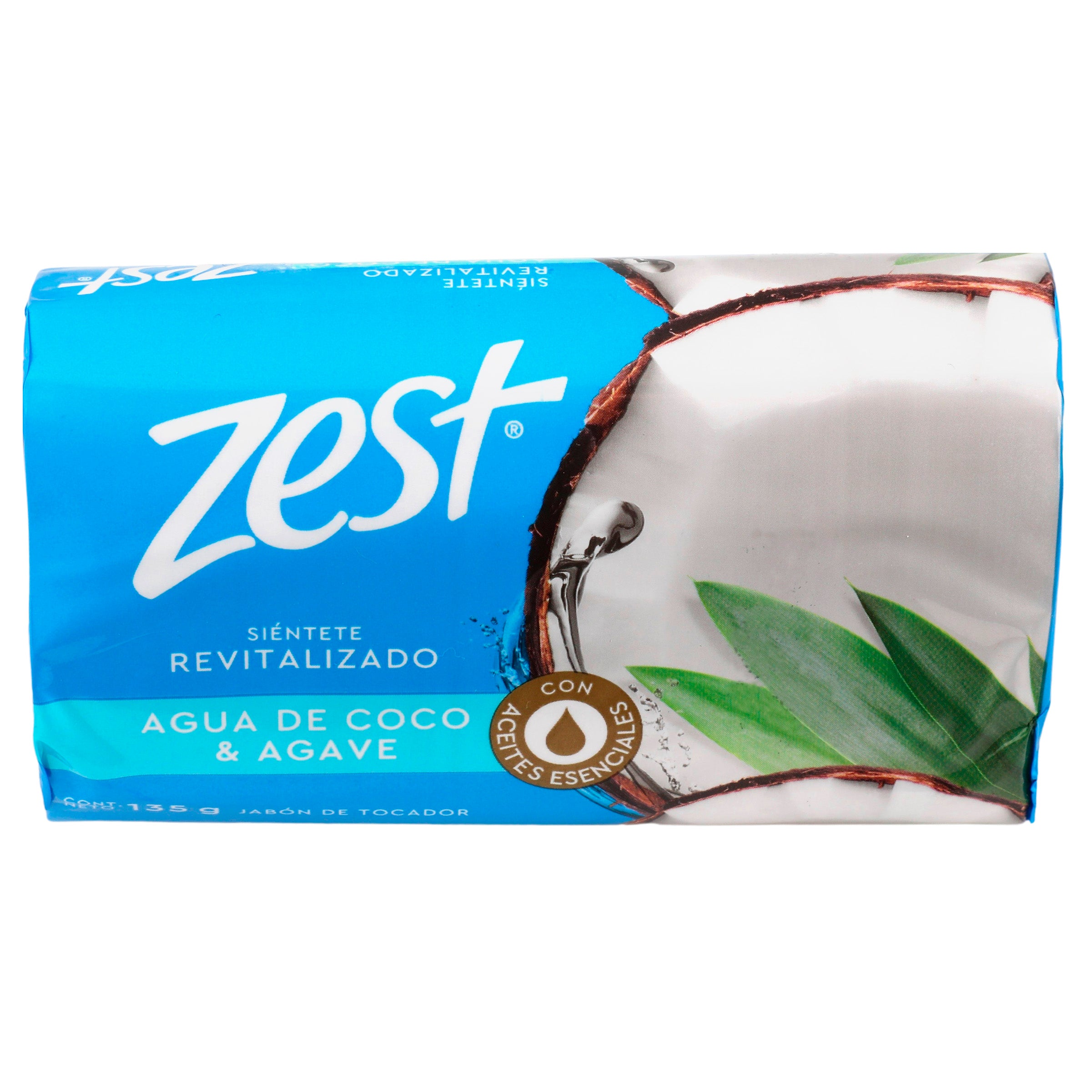 Jabon Zest Agua De Coco Y Agave 135 G-3