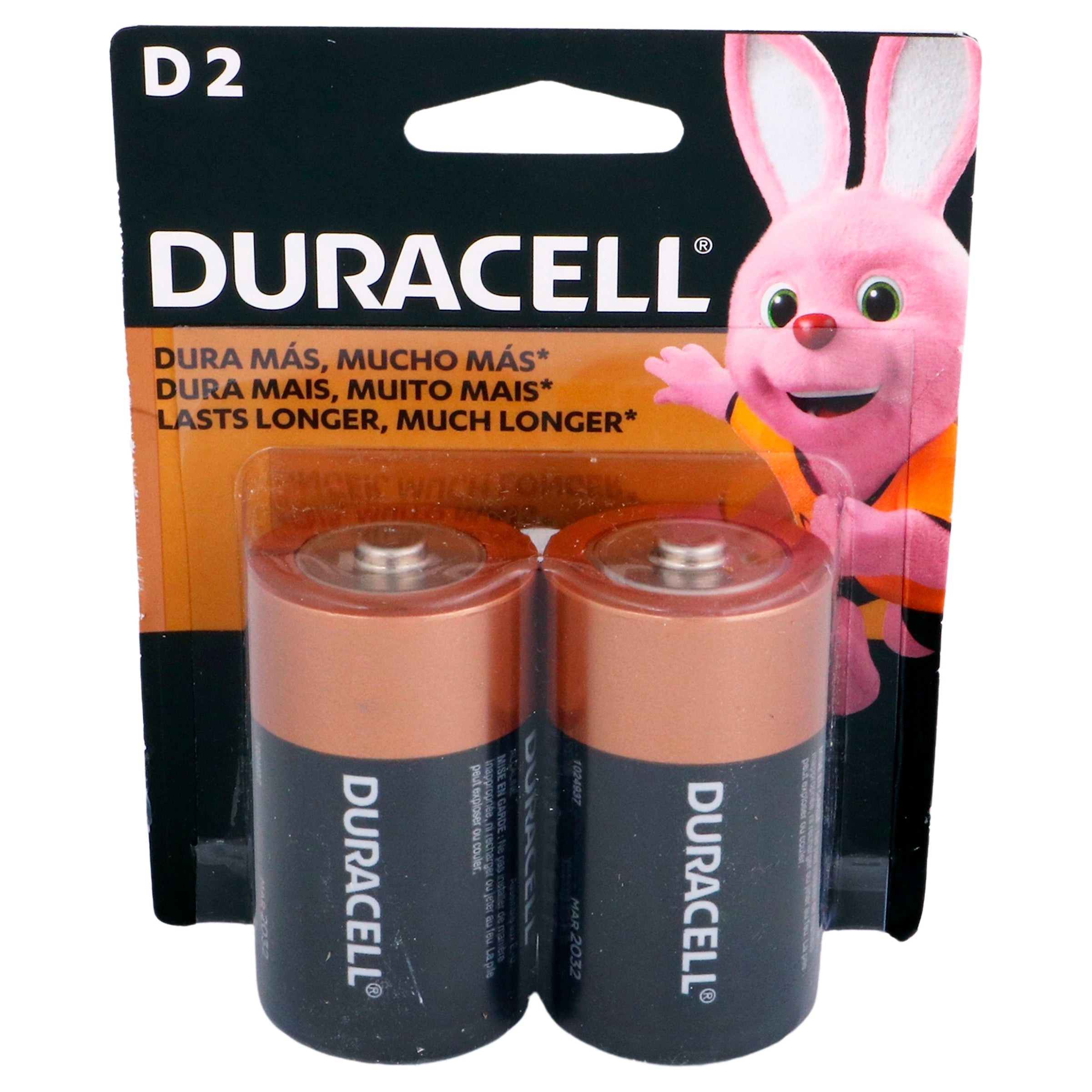 Pila Duracell Alkalina D 2 Piezas-3