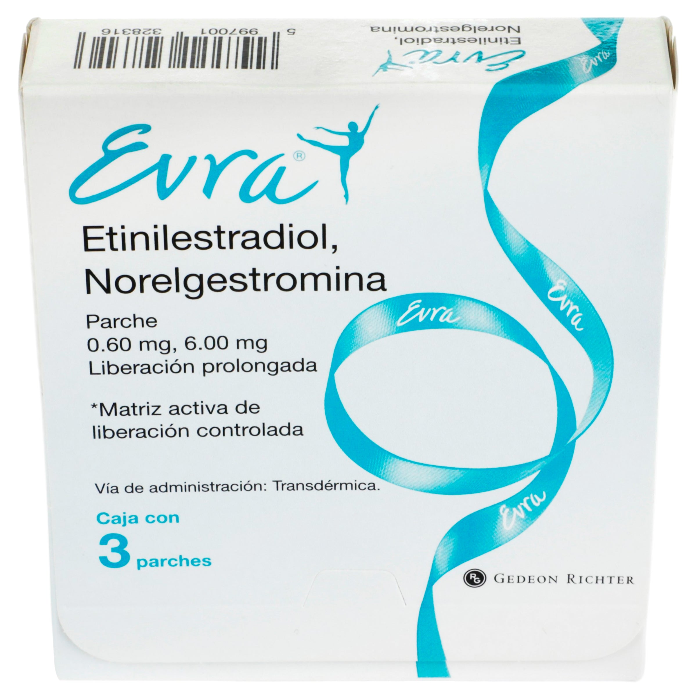 Evra 6 Mg/600 Mcg Con 3 Parches-3