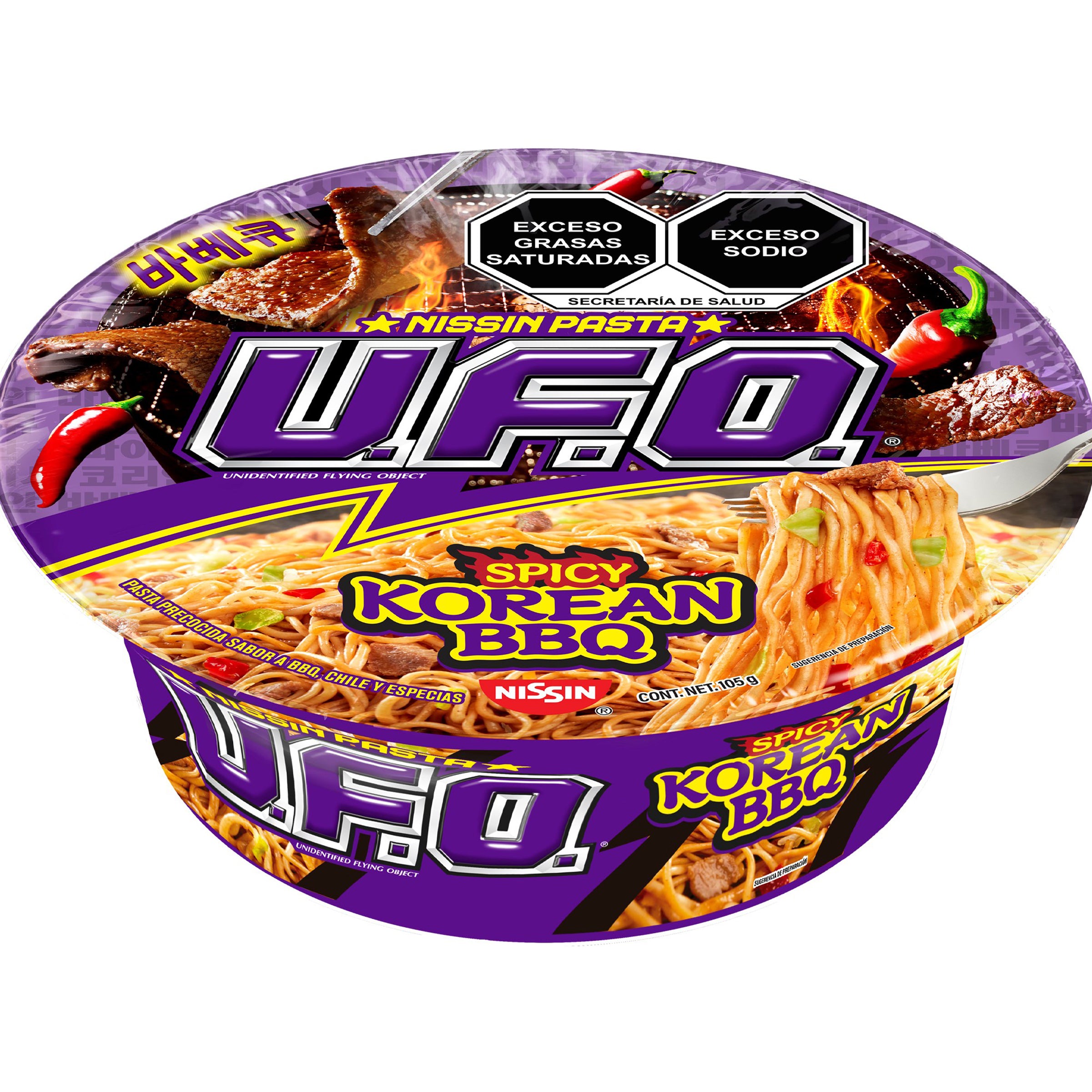 Sopa Nissin Ufo Spicy Korean Bbq 105 G-2