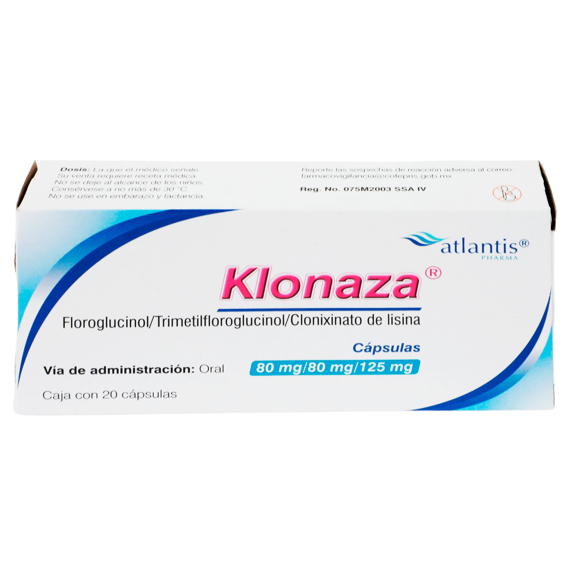 Klonaza 80/80/125 Mg Capsulas 20-3