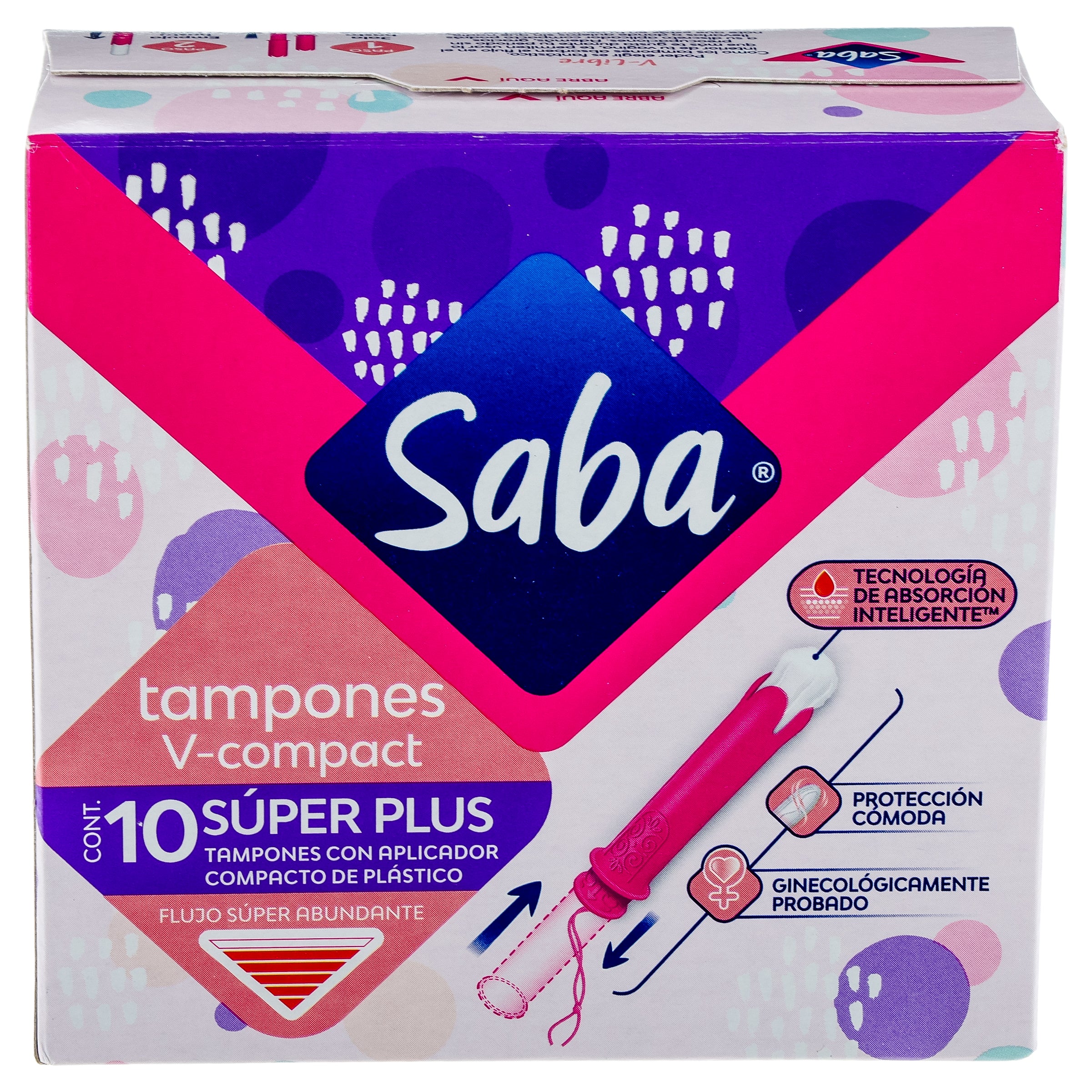 Tampones Saba Compac Super Plus Con 10 Piezas-4