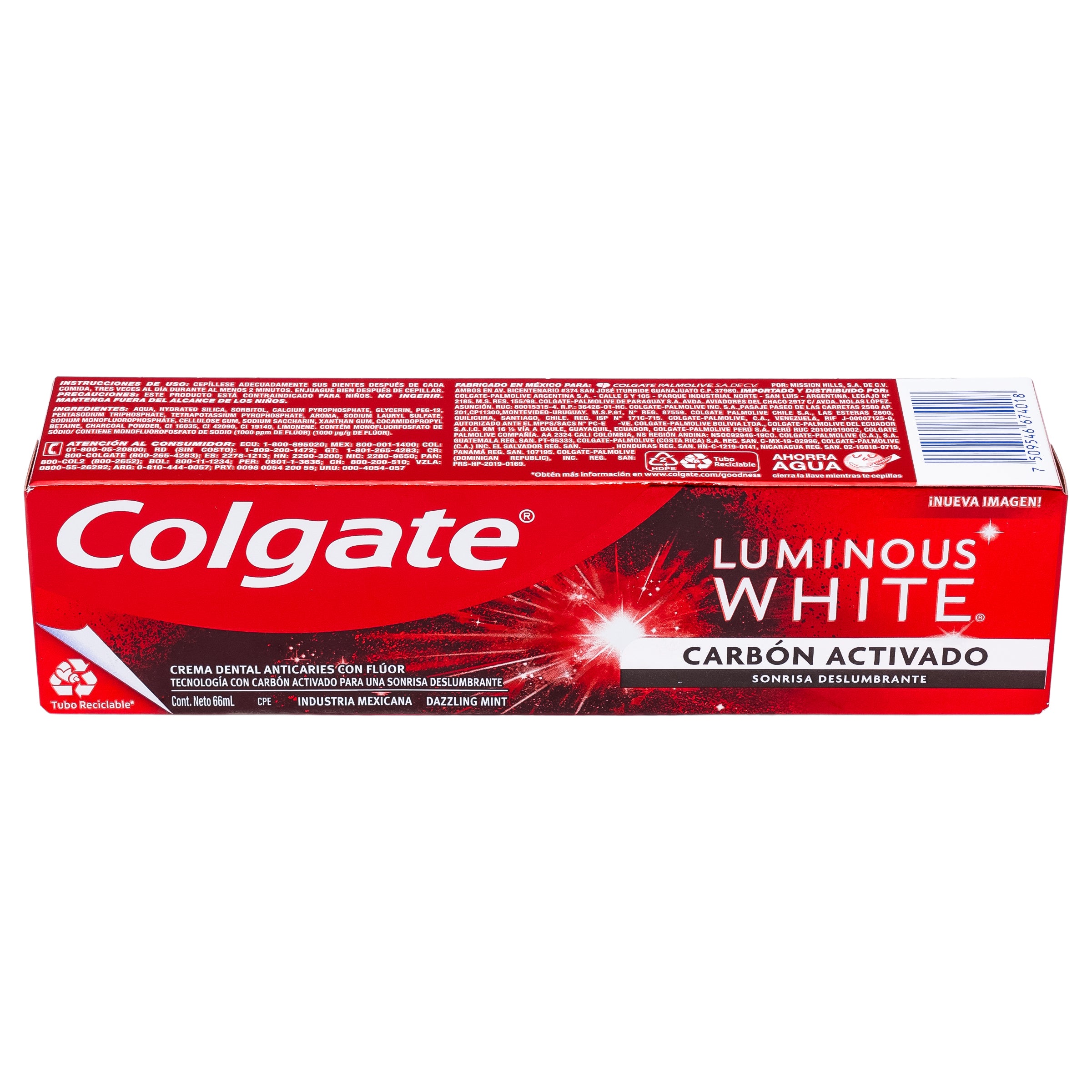 Crema Dental Colgate Luminous White Carbon 66 Ml-5