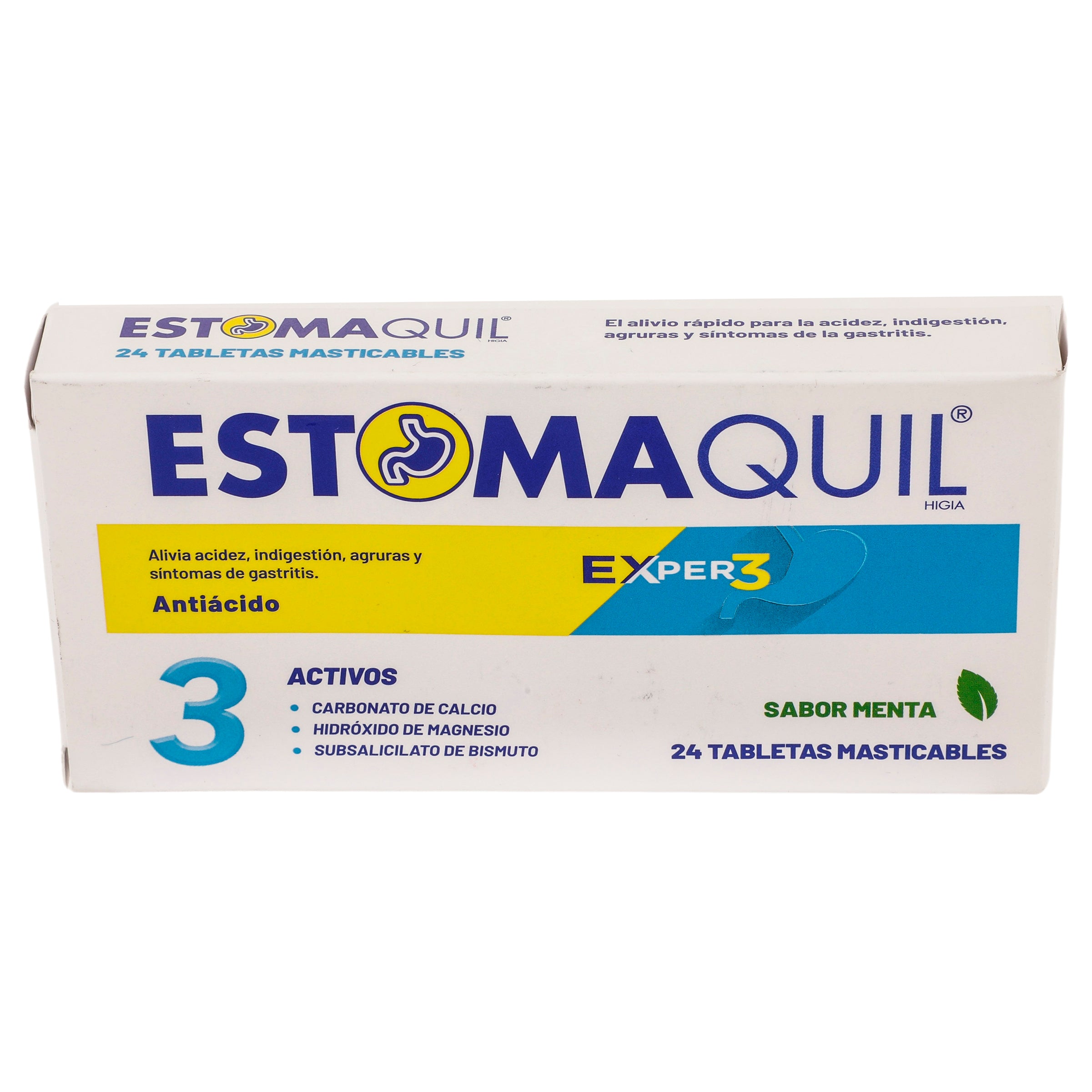 Estomaquil Exper3 Con 24 Tabletas Masticables Menta-3