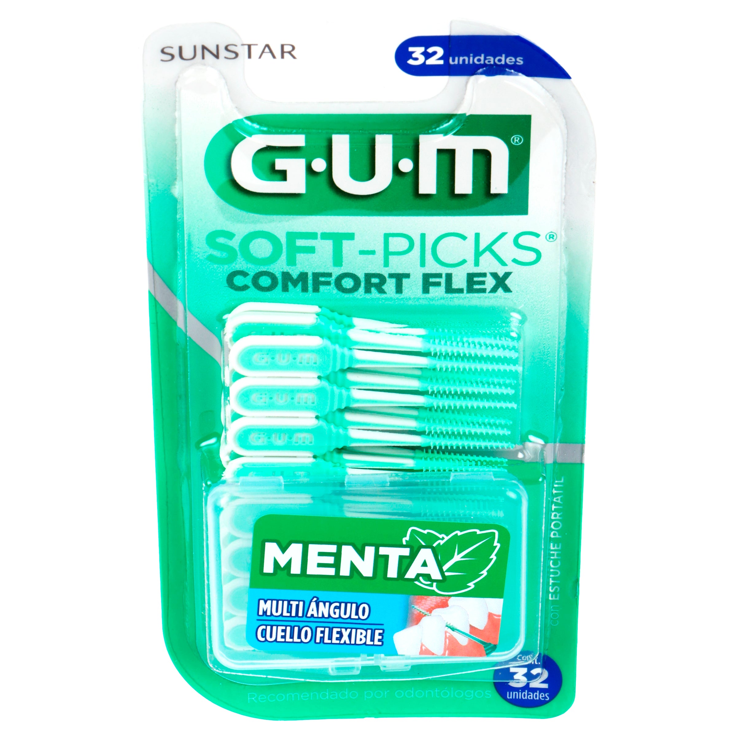 Palillos Gum Soft-Pick Menta Con 32 Piezas-2