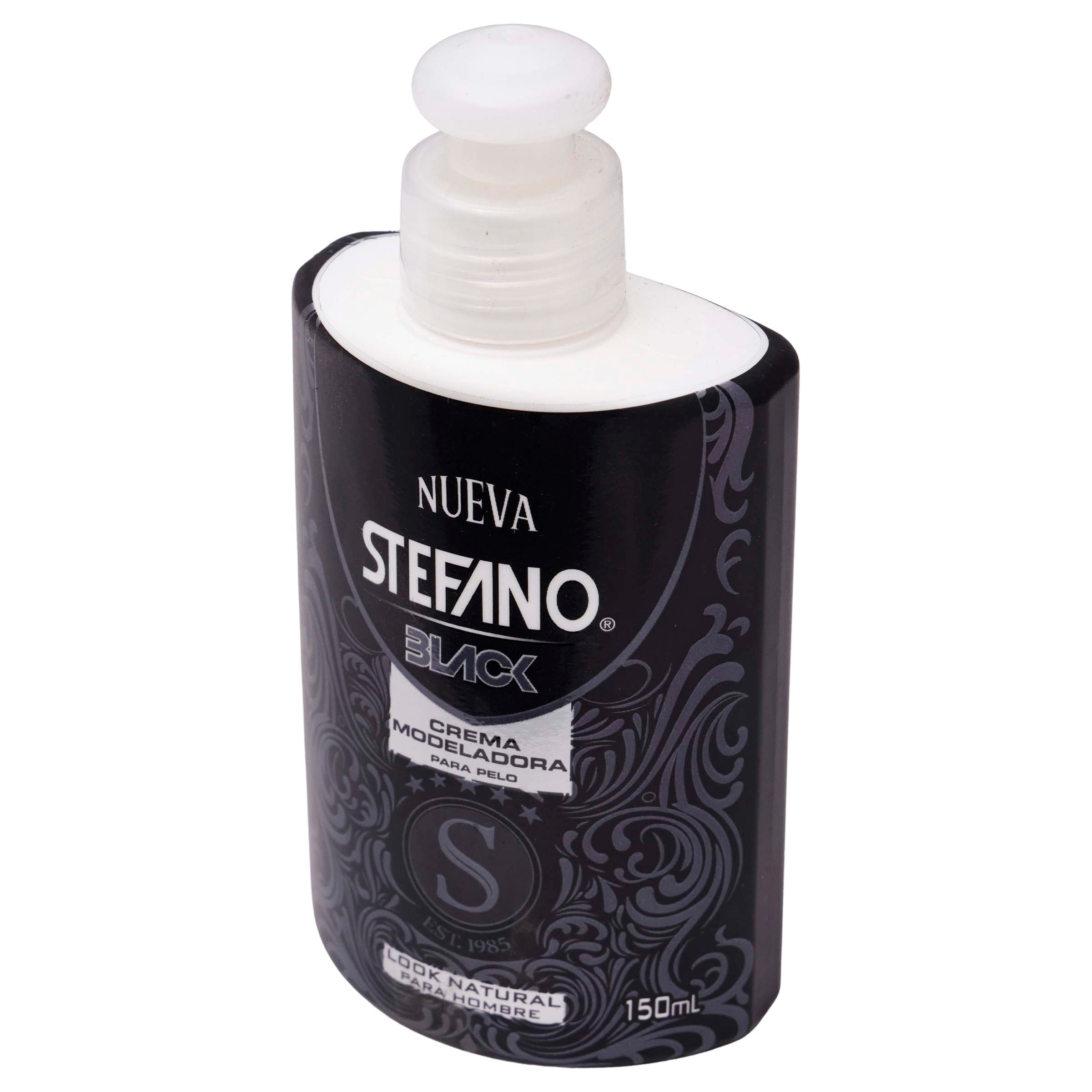 Crema Para Peinar Stefano Black M-Pel Hombre 150Ml-7