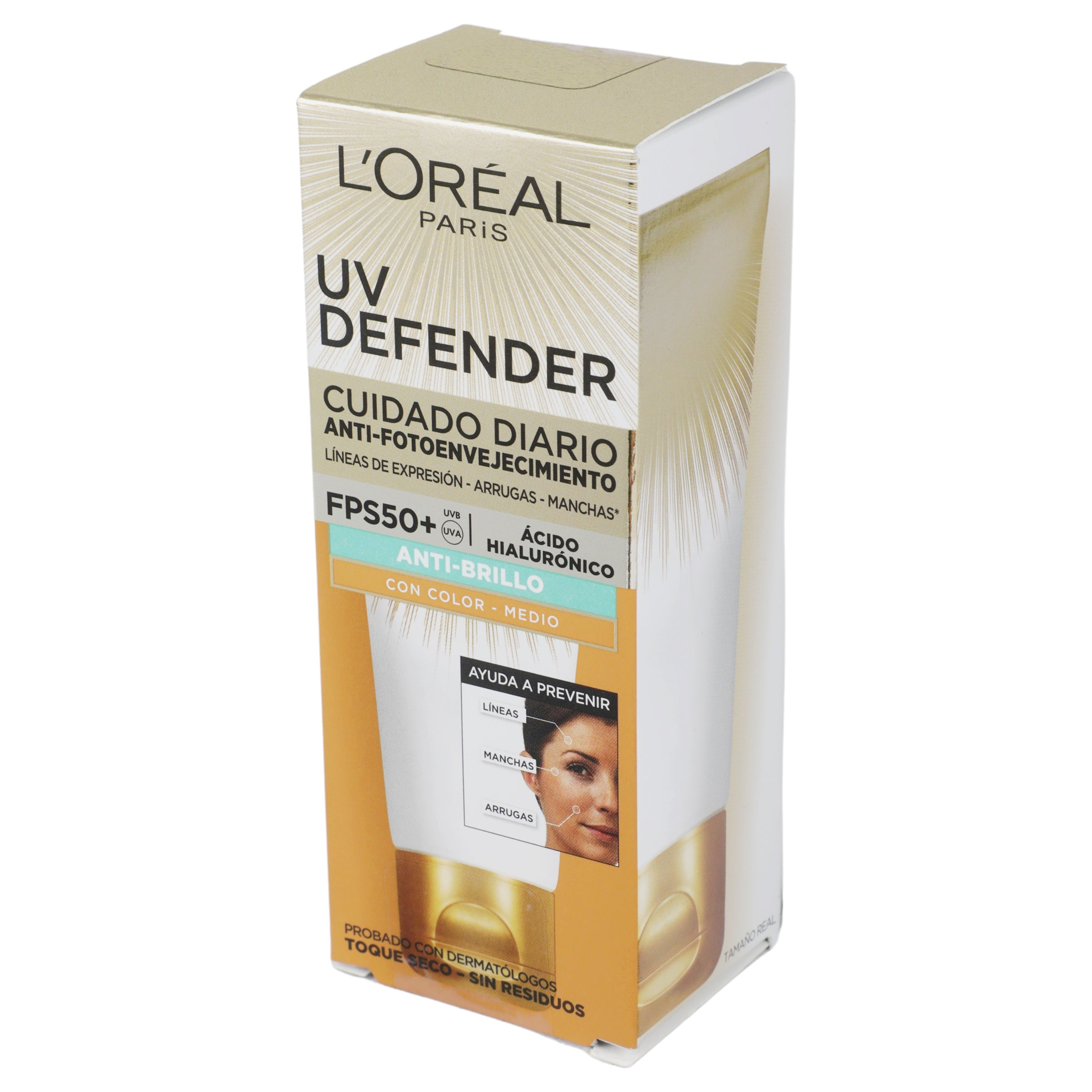 Loreal Uv-Def Fps50 Color Medio 40G-4