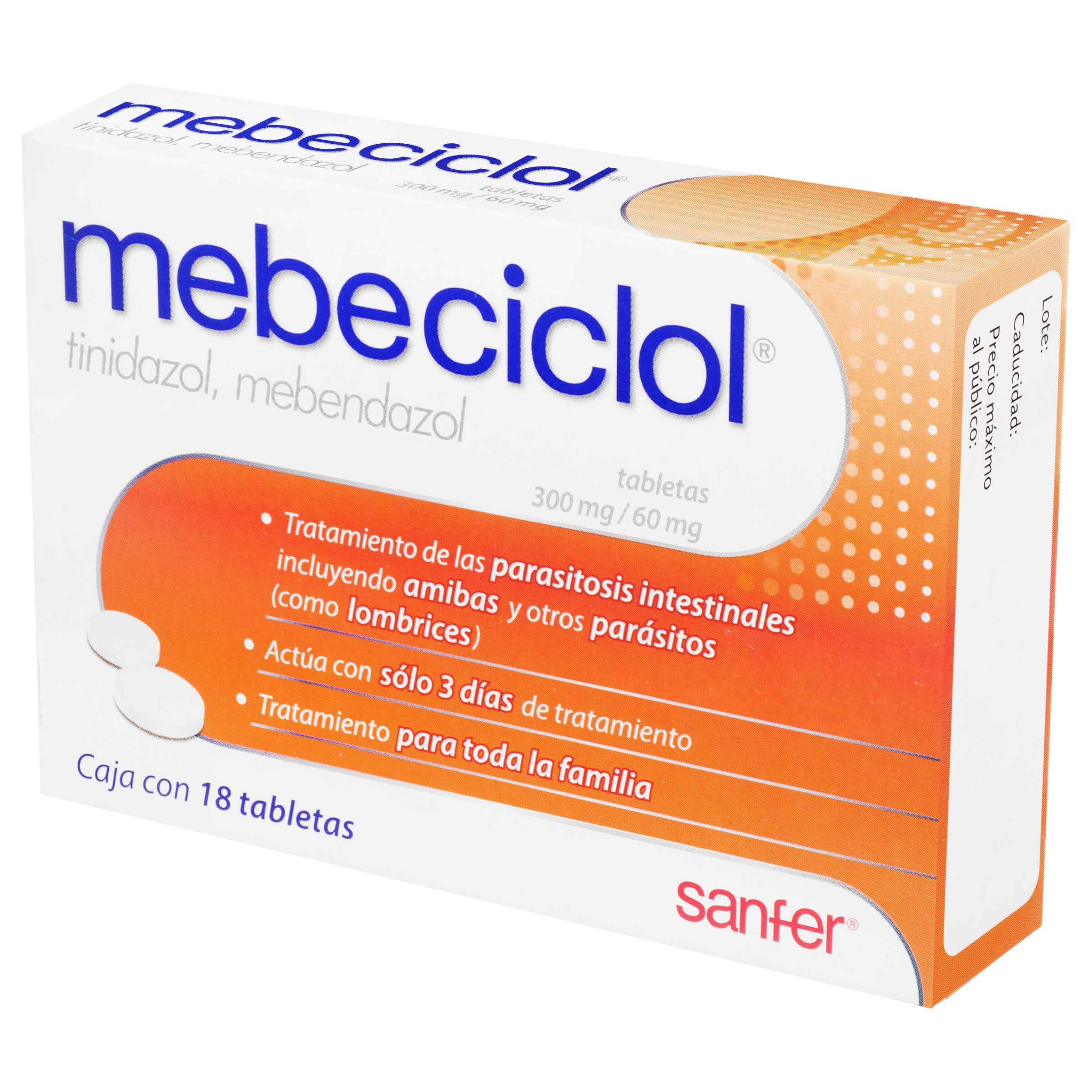 Mebeciclol 60/300 Mg Tabletas 18-4