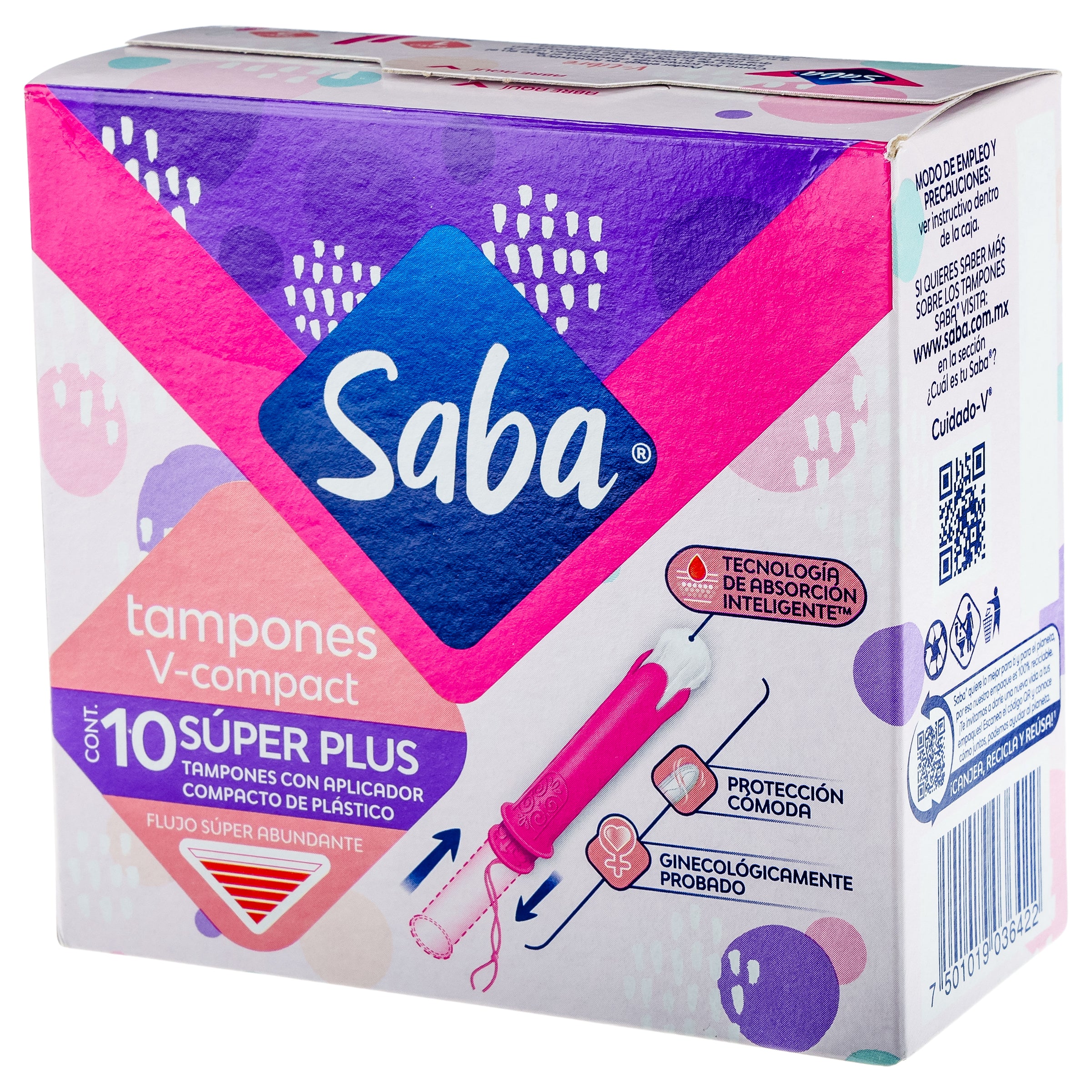 Tampones Saba Compac Super Plus Con 10 Piezas-5