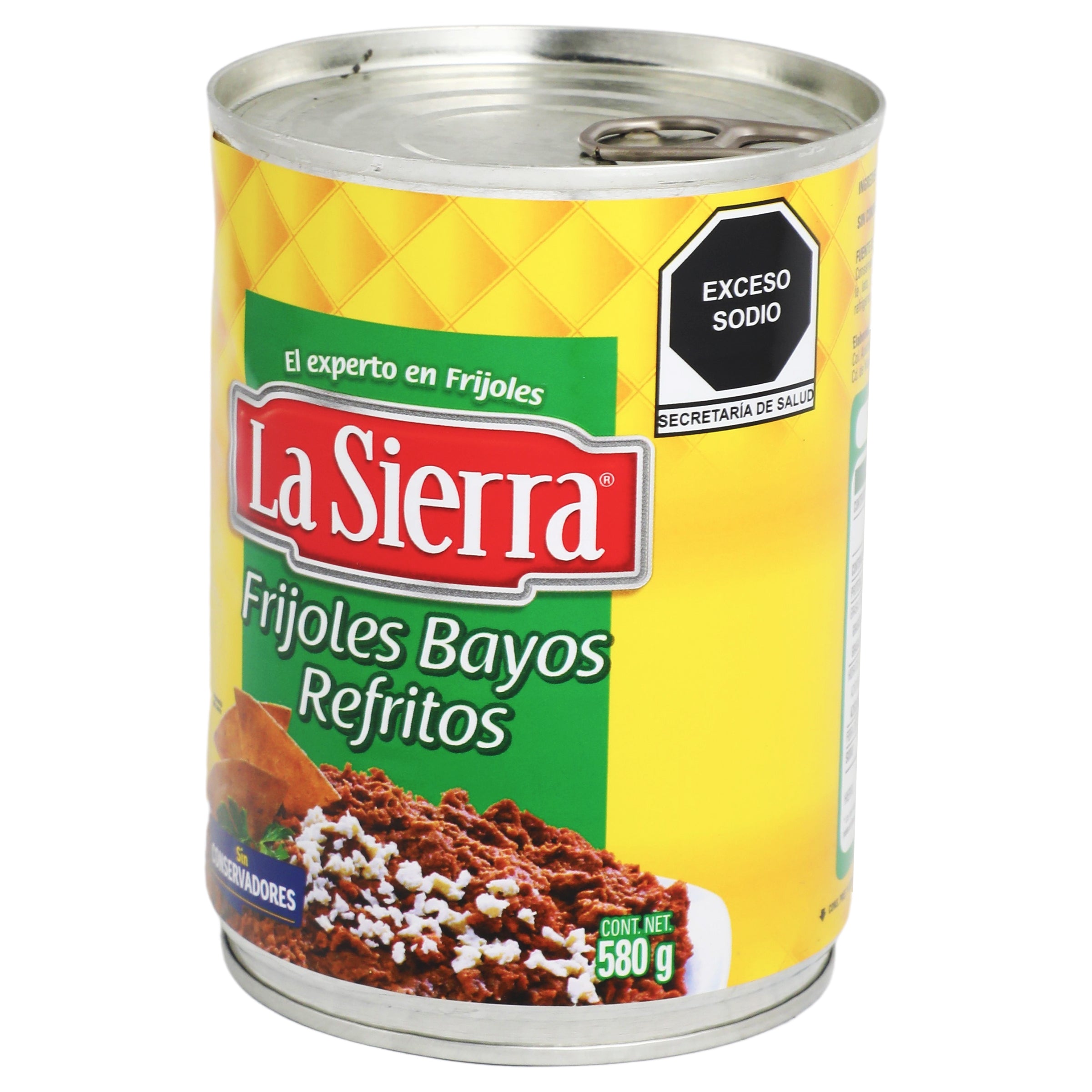 Frijoles Bayos Refritos 580 G La Sierra-4