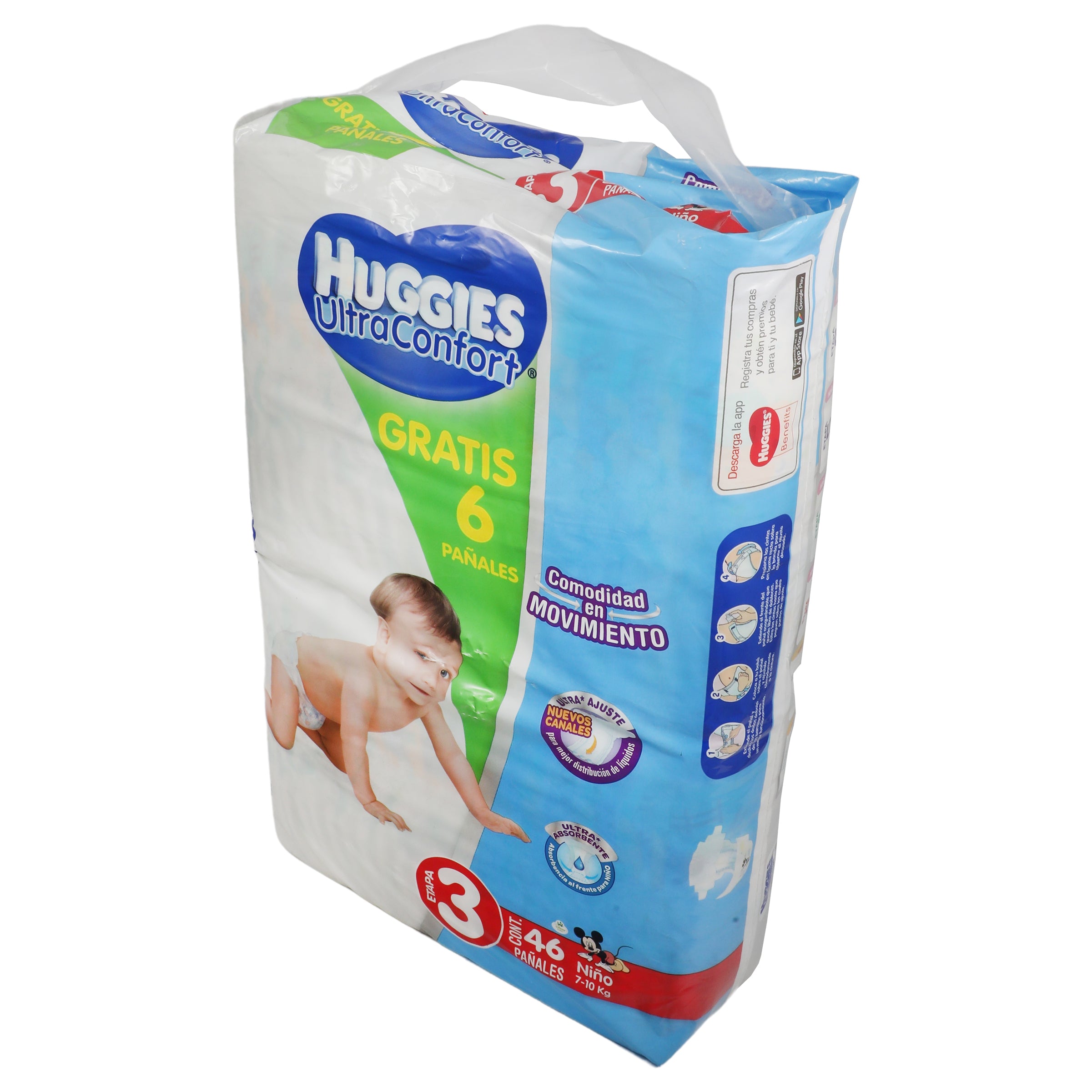 Huggies Ultra Confort Etapa 3 Niño C/40  6 Gratis-4