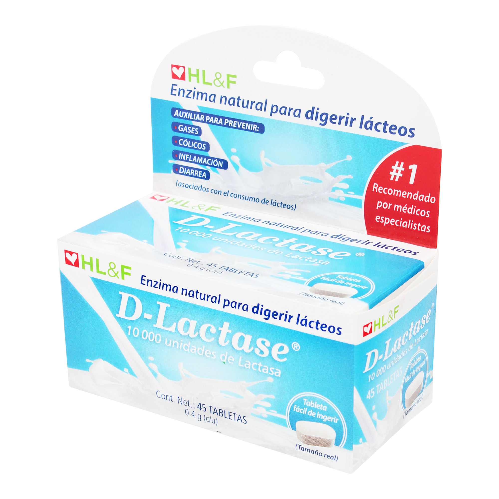 D-Lactase 0.4G Con 45 Tabletas Lactasa-1