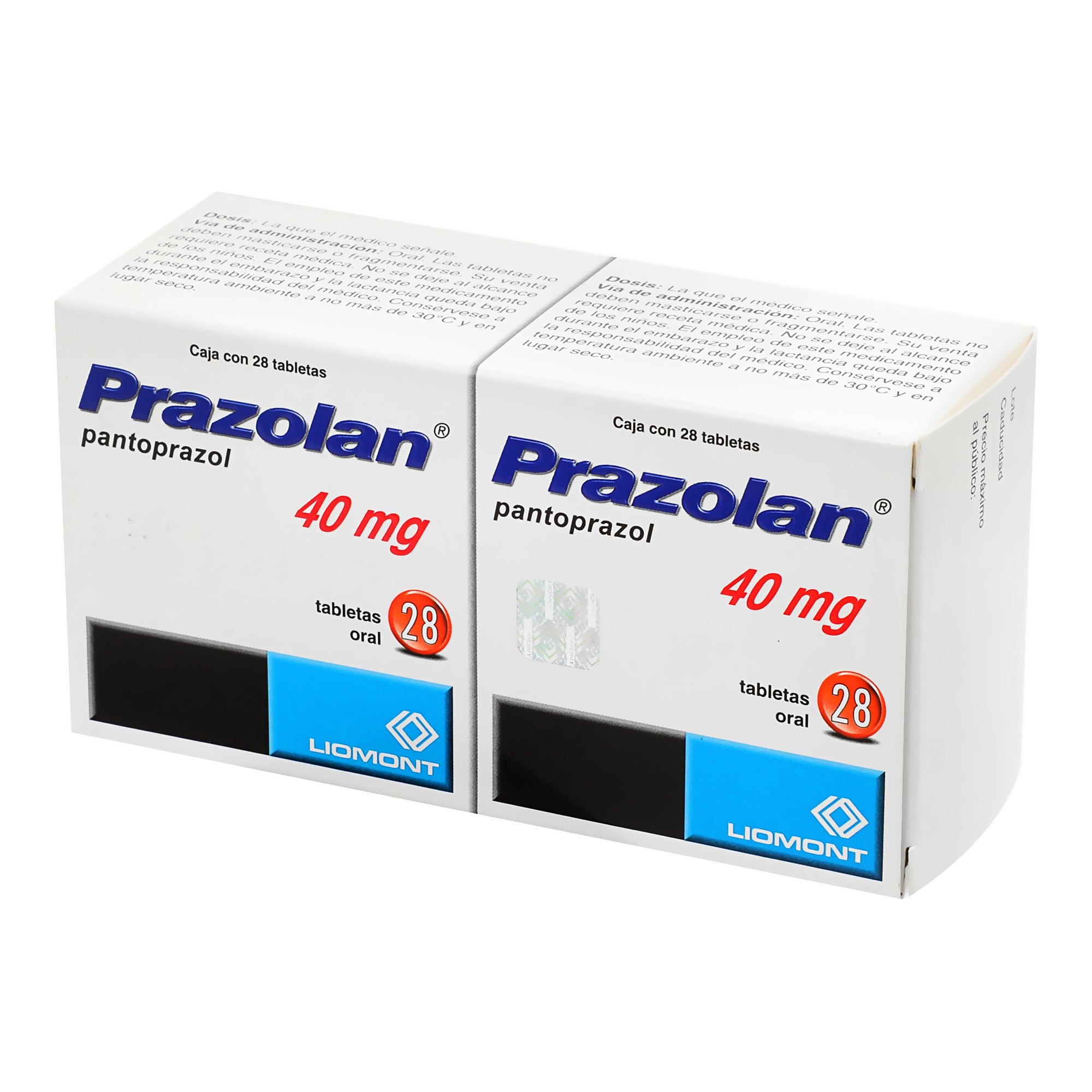 Prazolan Dual 40 Mg Grageas Con 28-3