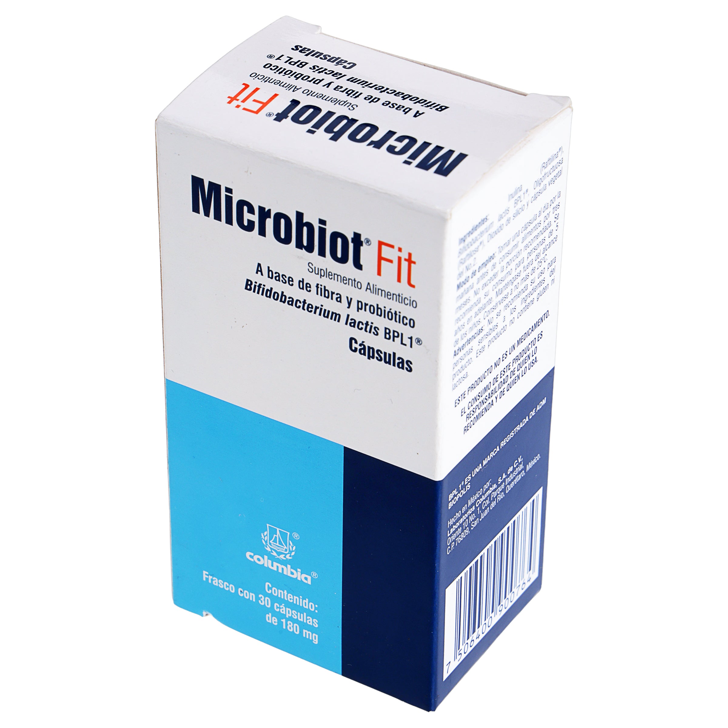 Microbiot Fit 180 Mg Suplemento Alimenticio Con 30 Capsulas-4