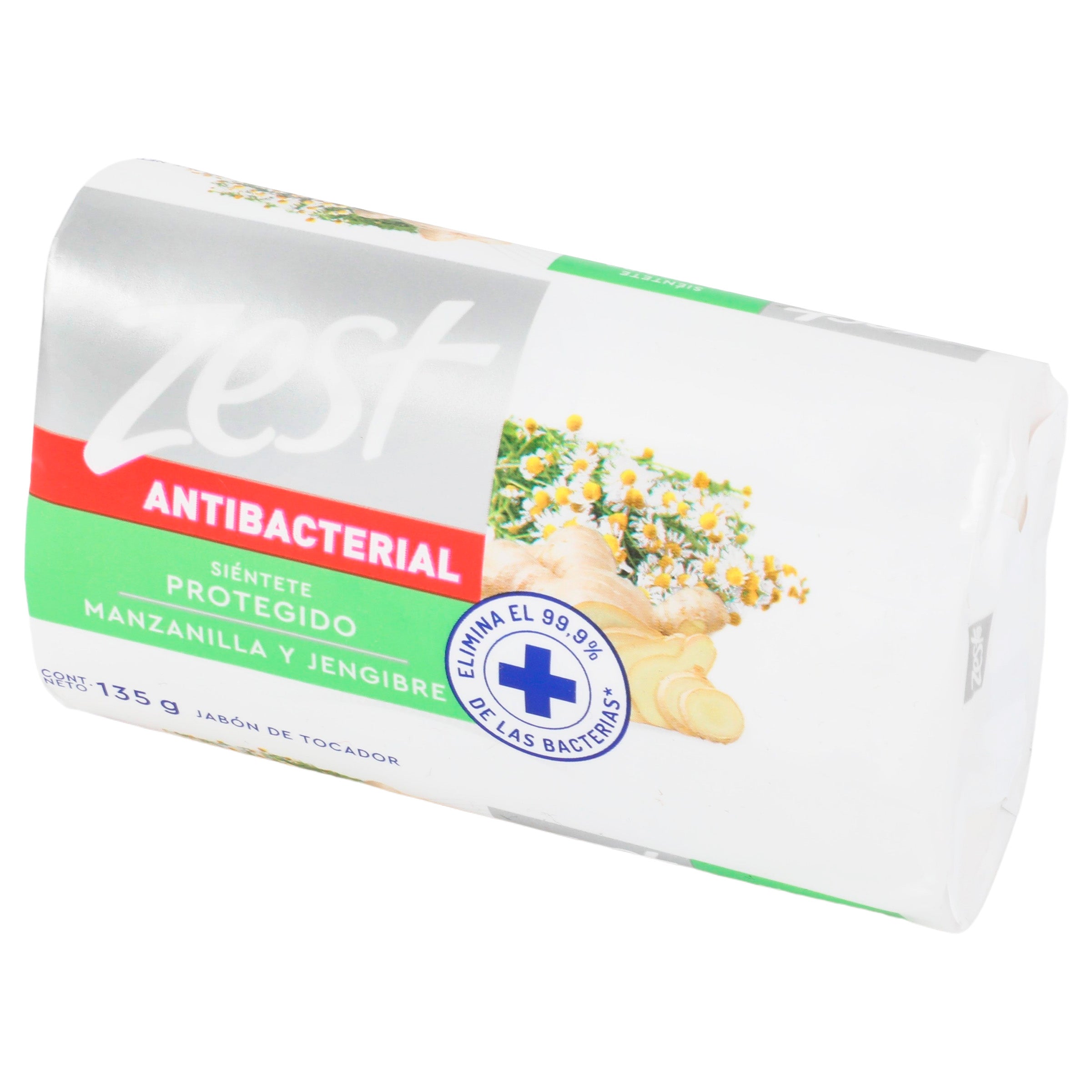 Jabon Zest Antibacterial Manzanilla Y Jengibre 135 G-4