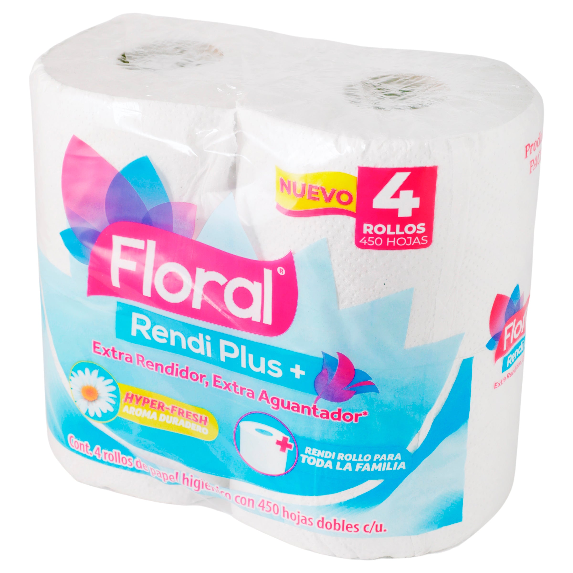 Papel Higienico  Floral Rendi Plus + Con 4 Piezas-4