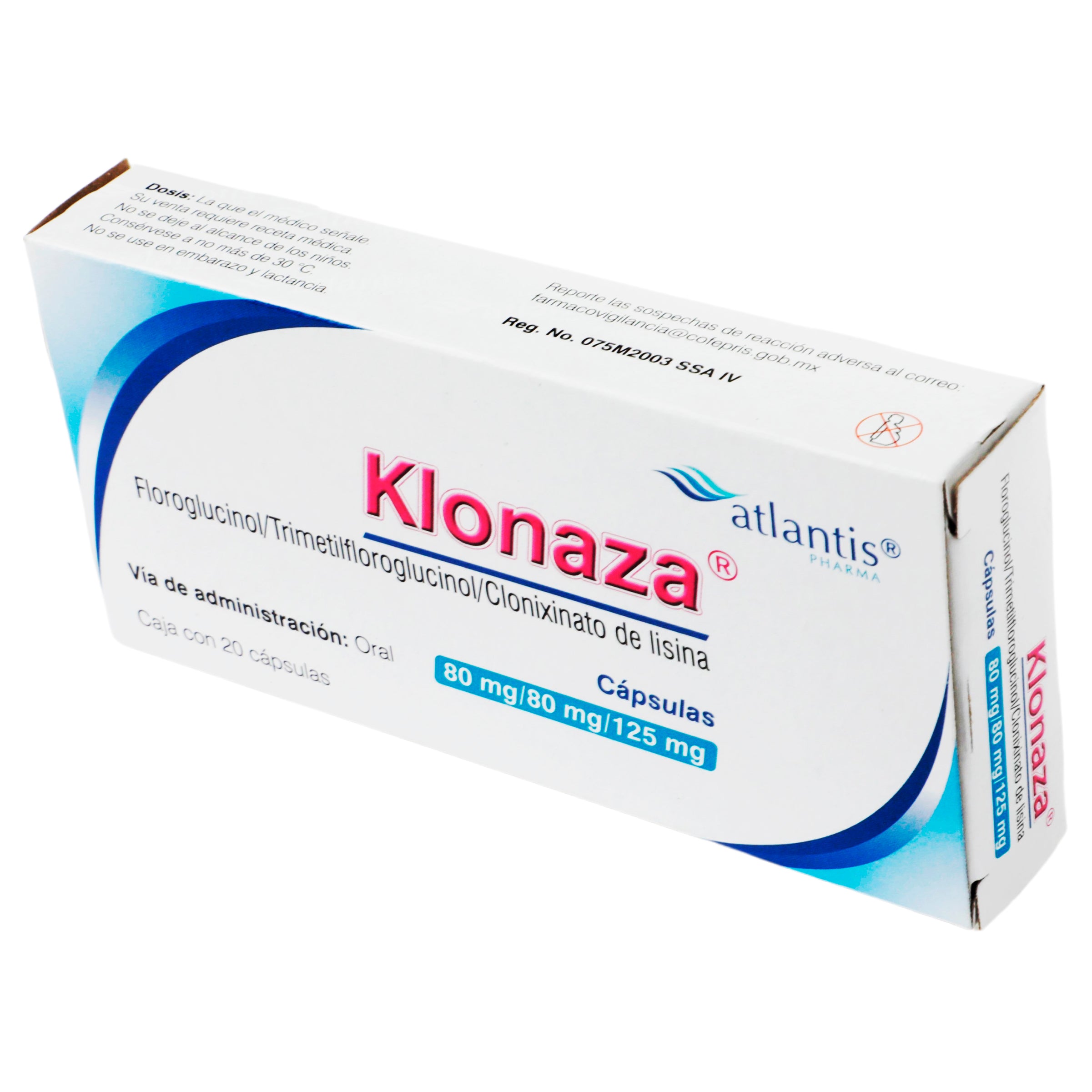 Klonaza 80/80/125 Mg Capsulas 20-4