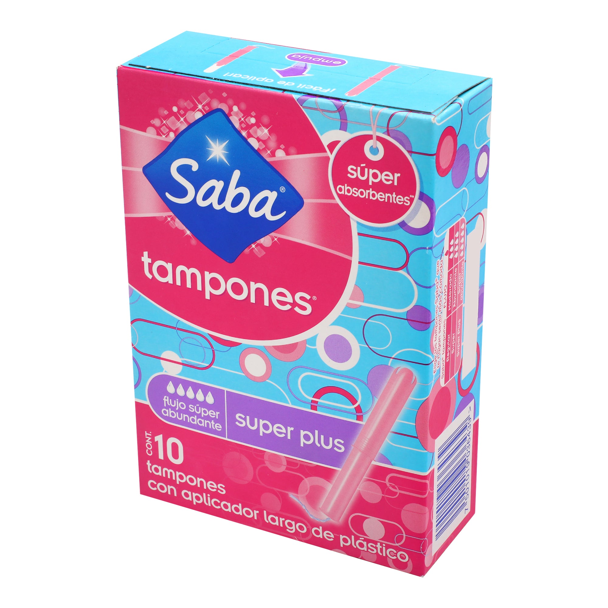 Tampones Saba Largo Superplus Con 10 Piezas-4