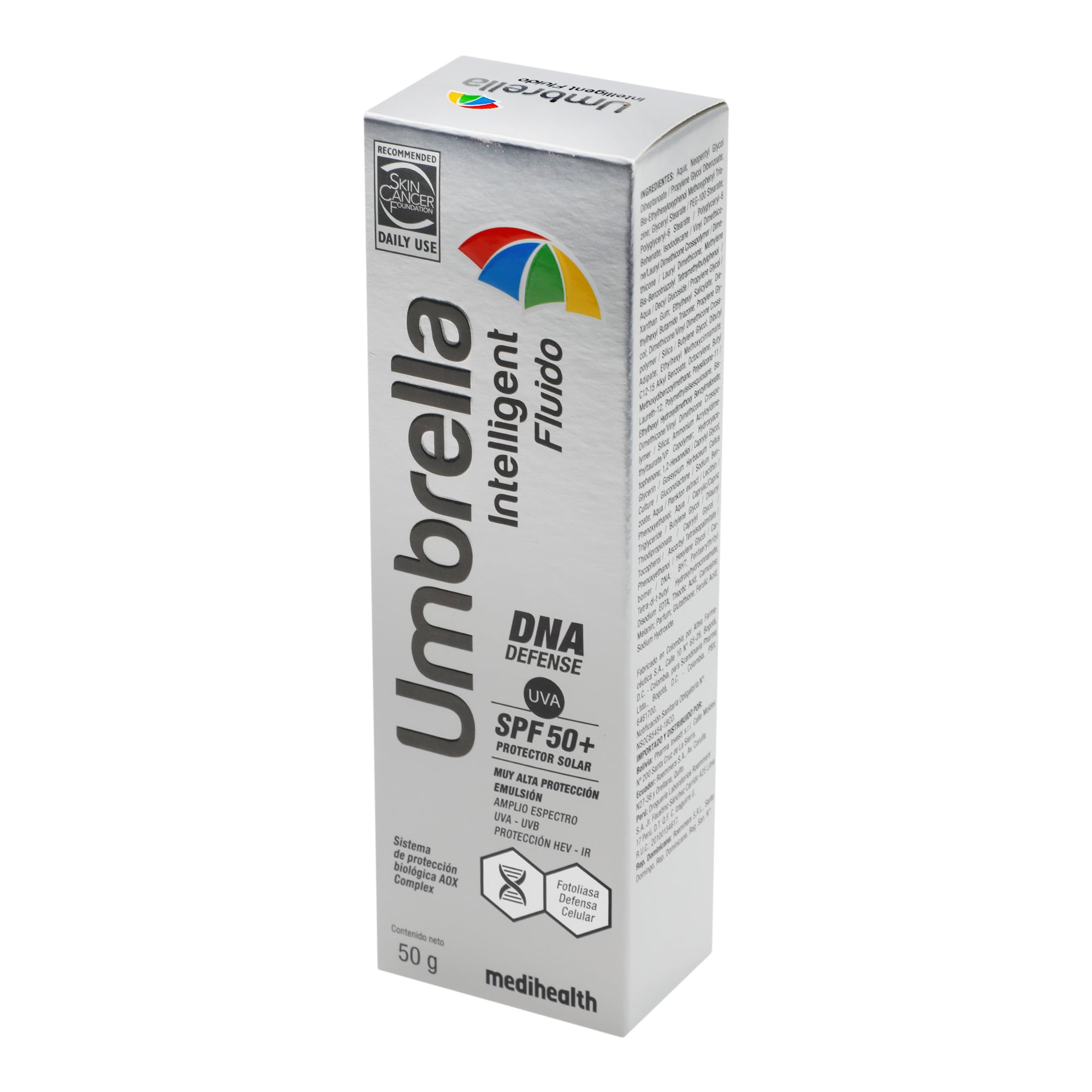 Bloqueador Umbrella Intelligent Fluido Spf 50 50 G-3