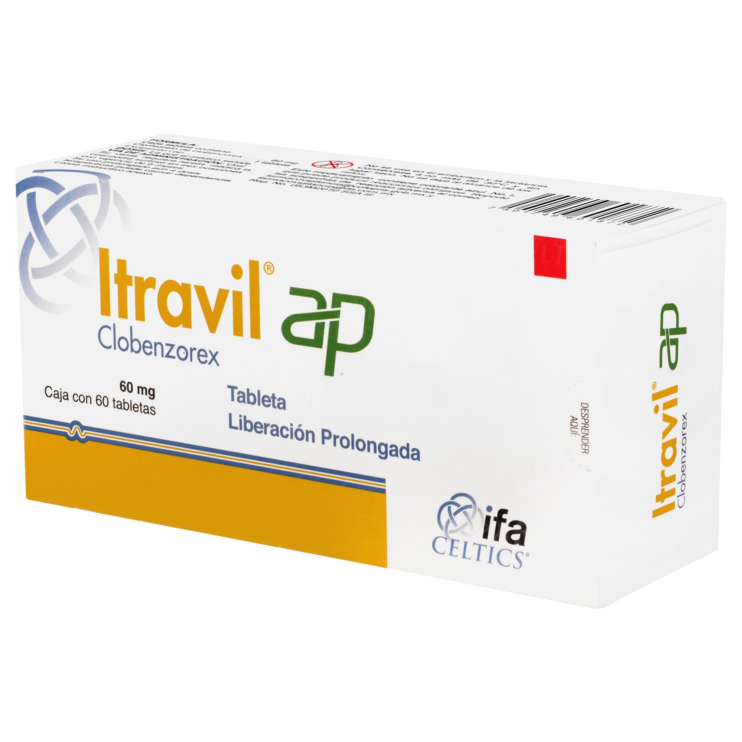 Itravil Ap 60 Mg Con 60 Capsulas Liberacion Prolongada-3