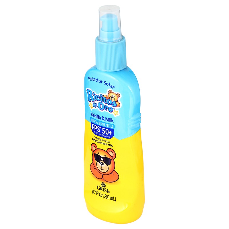 Protector Solar Ricitos De Oro Vainilla & Milk 200 Ml