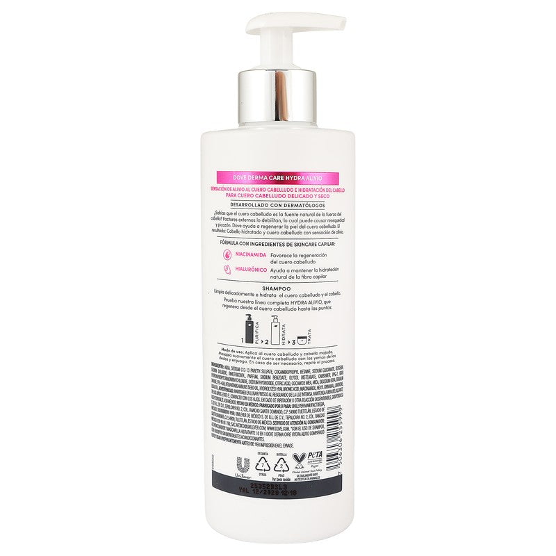 Shampoo Dove Derma Care Hydra -Alivio 400 Ml 7506306255999 7