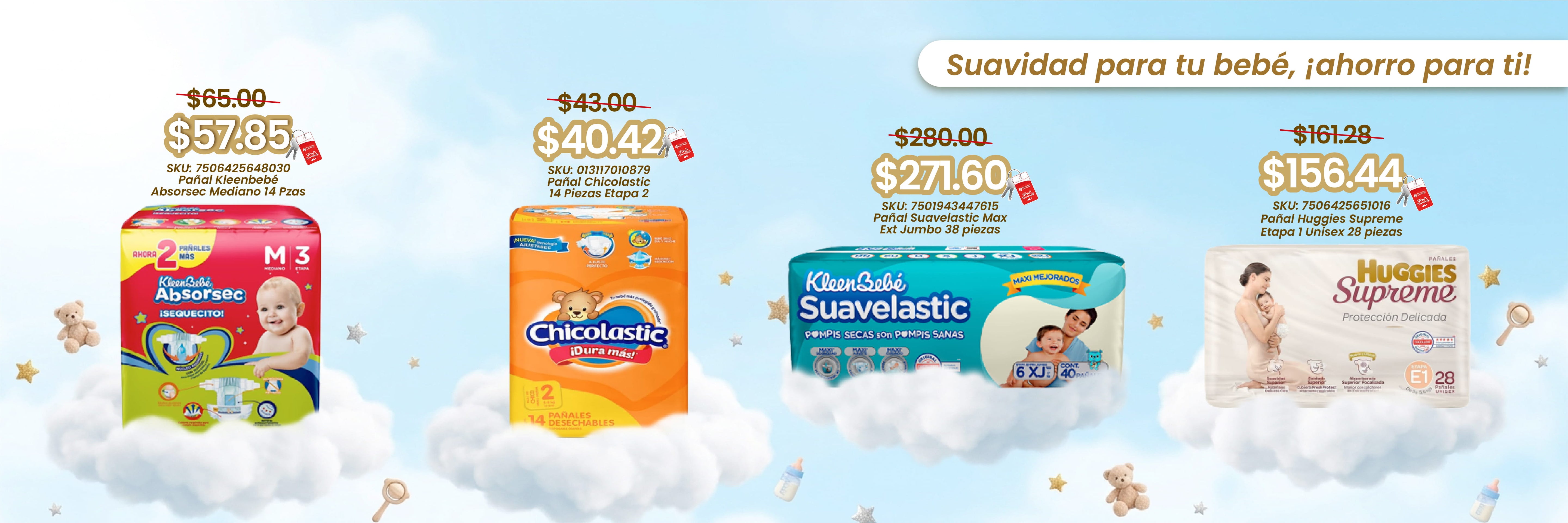 suavidad para tu bebé ahorro para ti 