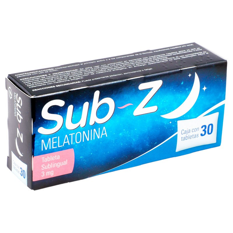 Sub-Z 3 Mg Con 30 Tabletas 7501293202209 2