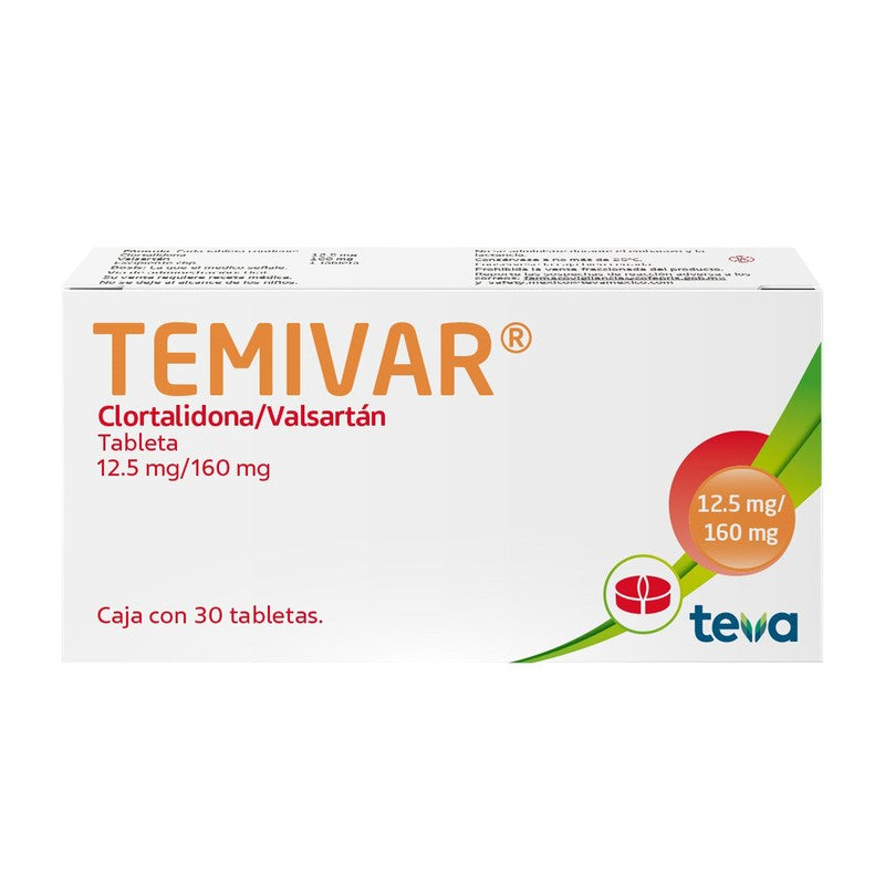 Temivar 12.5160 Mg Con 30 Tabletas 7501250811512