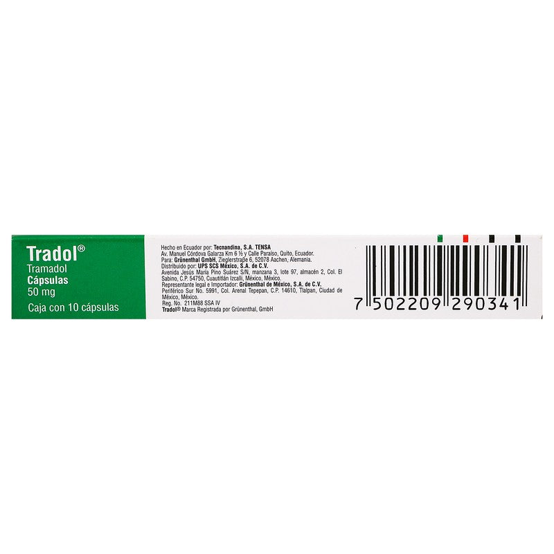 Tradol 50 Mg Capsulas 10 7502209290341 6