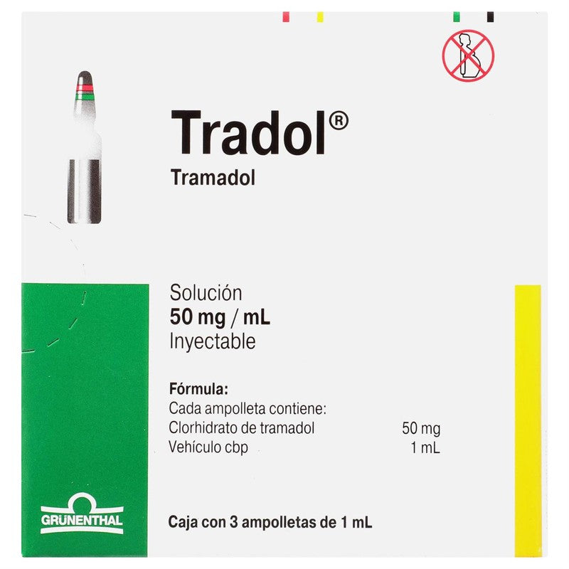 Tradol 50 Mg Fa 3X1 Ml 7502209290259