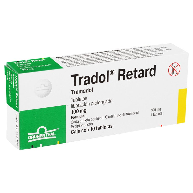 Tradol-Retard 100 Mg Tabletas 10