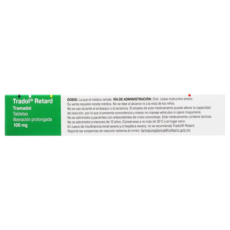 Tradol-Retard 100 Mg Tabletas 10