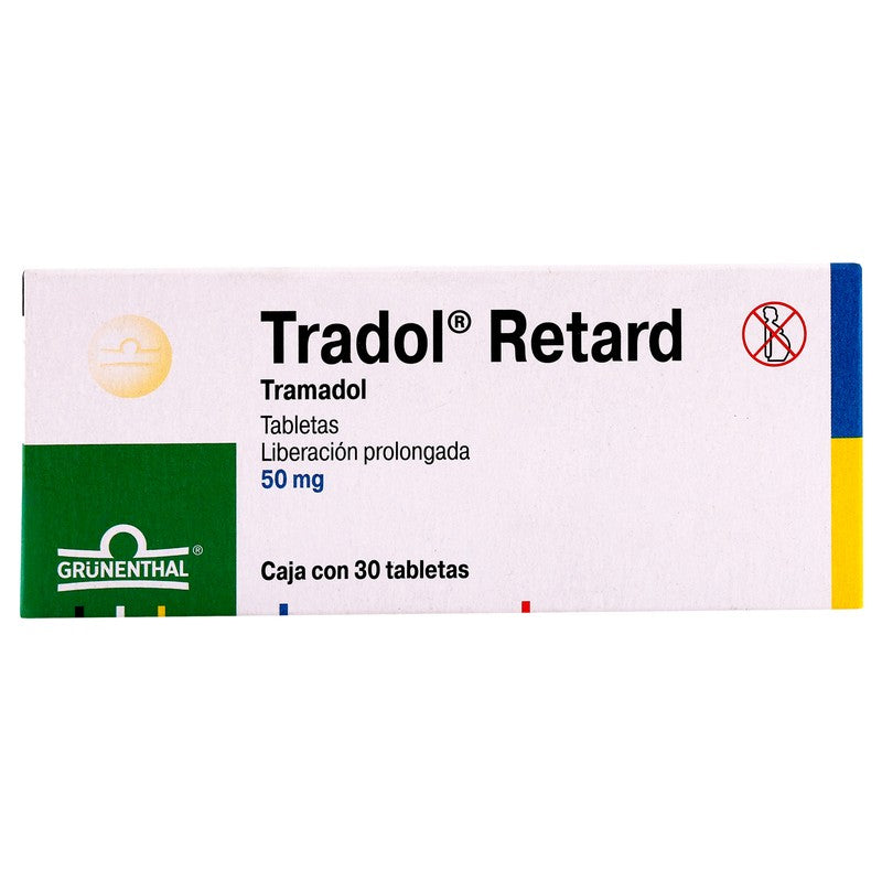 Tradol Retard 50 Mg Con 30 Tabletas 7502209290907