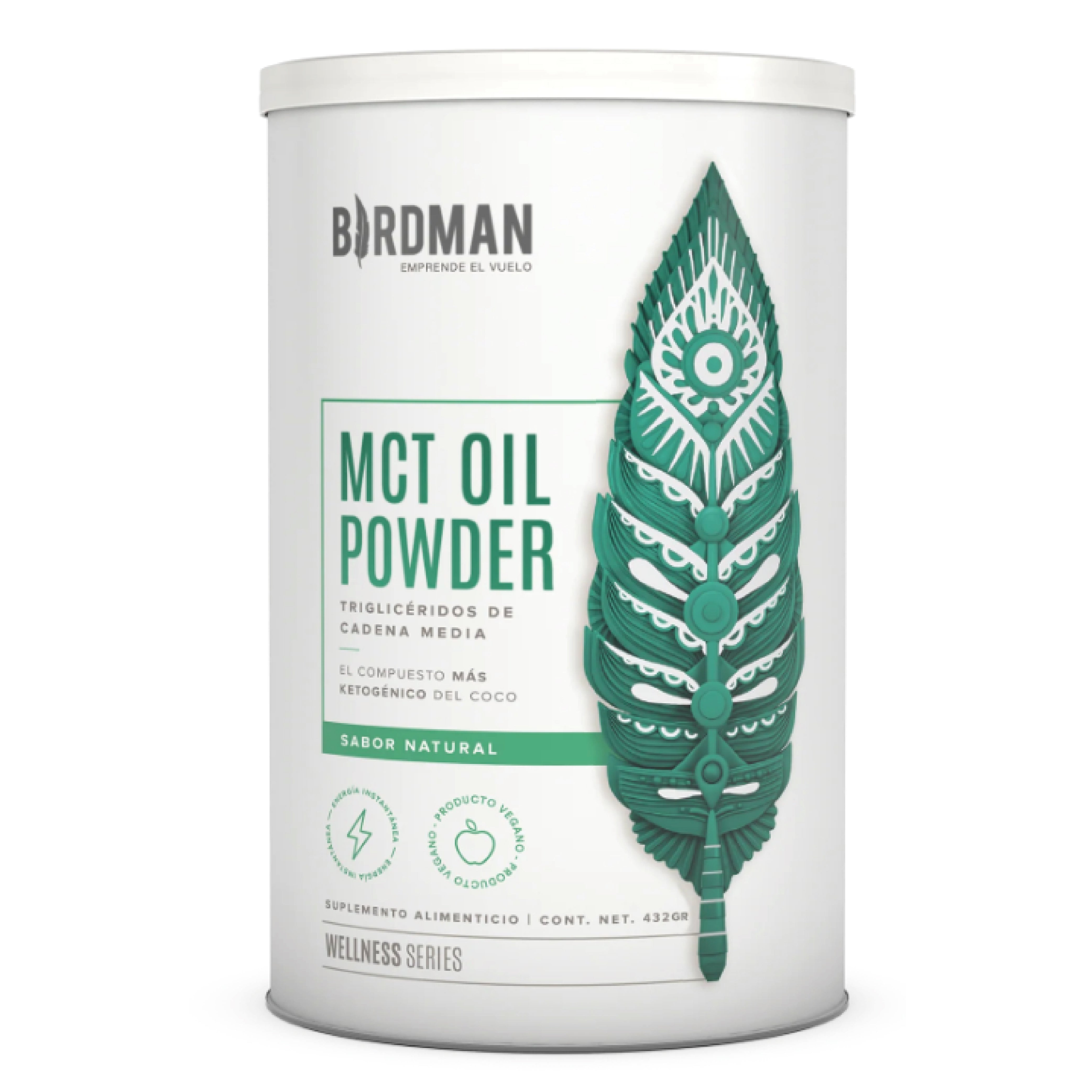 Bs Mct Oil Powder Natural Polvo 432 G Birdman
