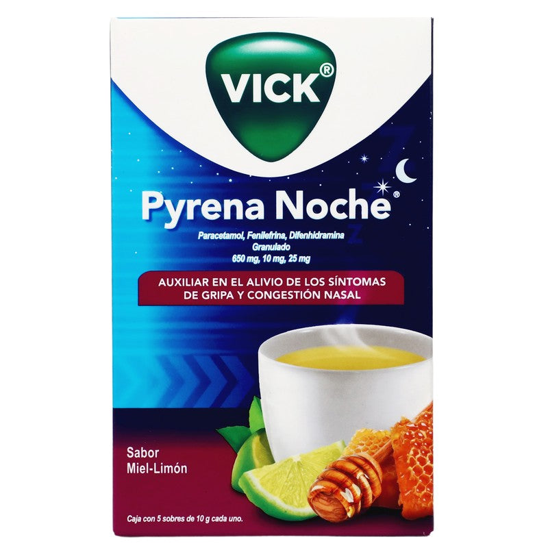 Vick Pyrena Noche Miel-Limon Granulado 10 G Con 5 Sobres 7500435202107
