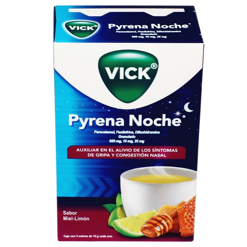 Vick Pyrena Noche Miel-Limon Granulado 10 G Con 5 Sobres 7500435202107 3