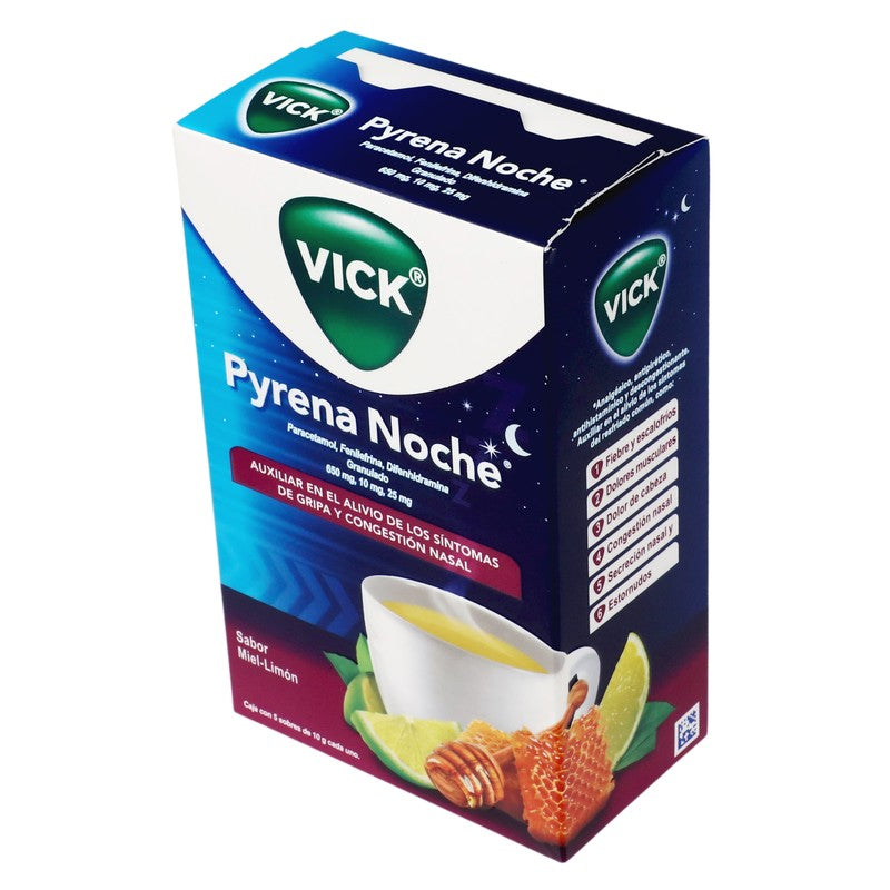 Vick Pyrena Noche Miel-Limon Granulado 10 G Con 5 Sobres 7500435202107 4