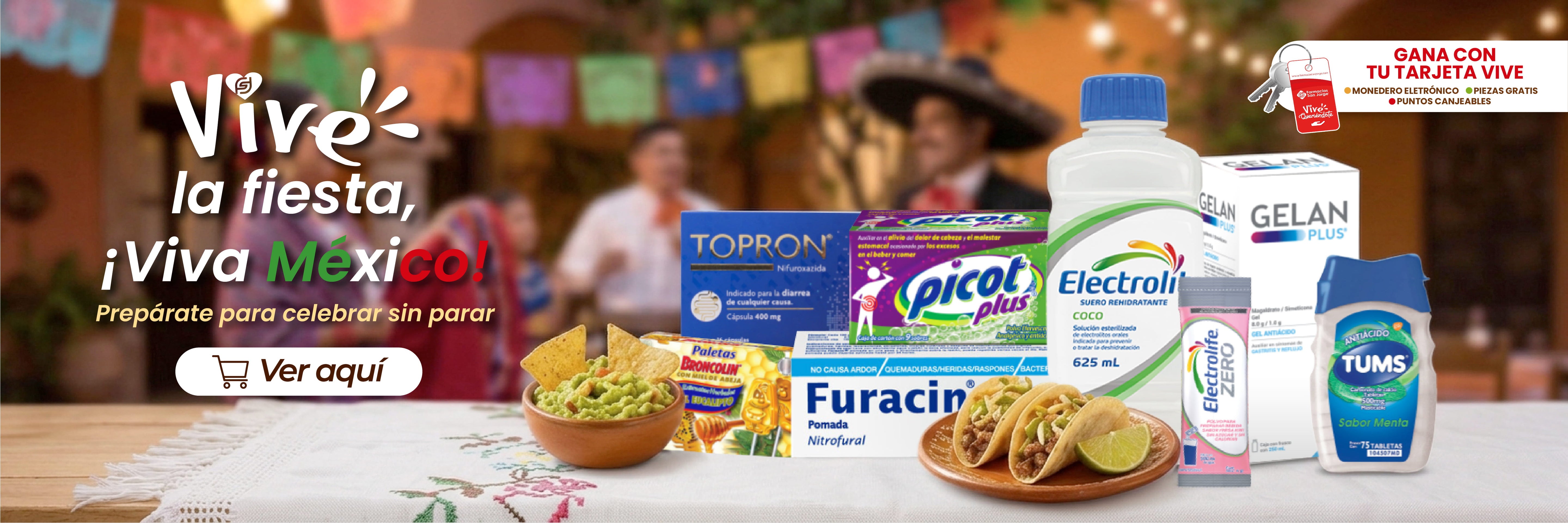 vive la fiesta, ¡viva México!