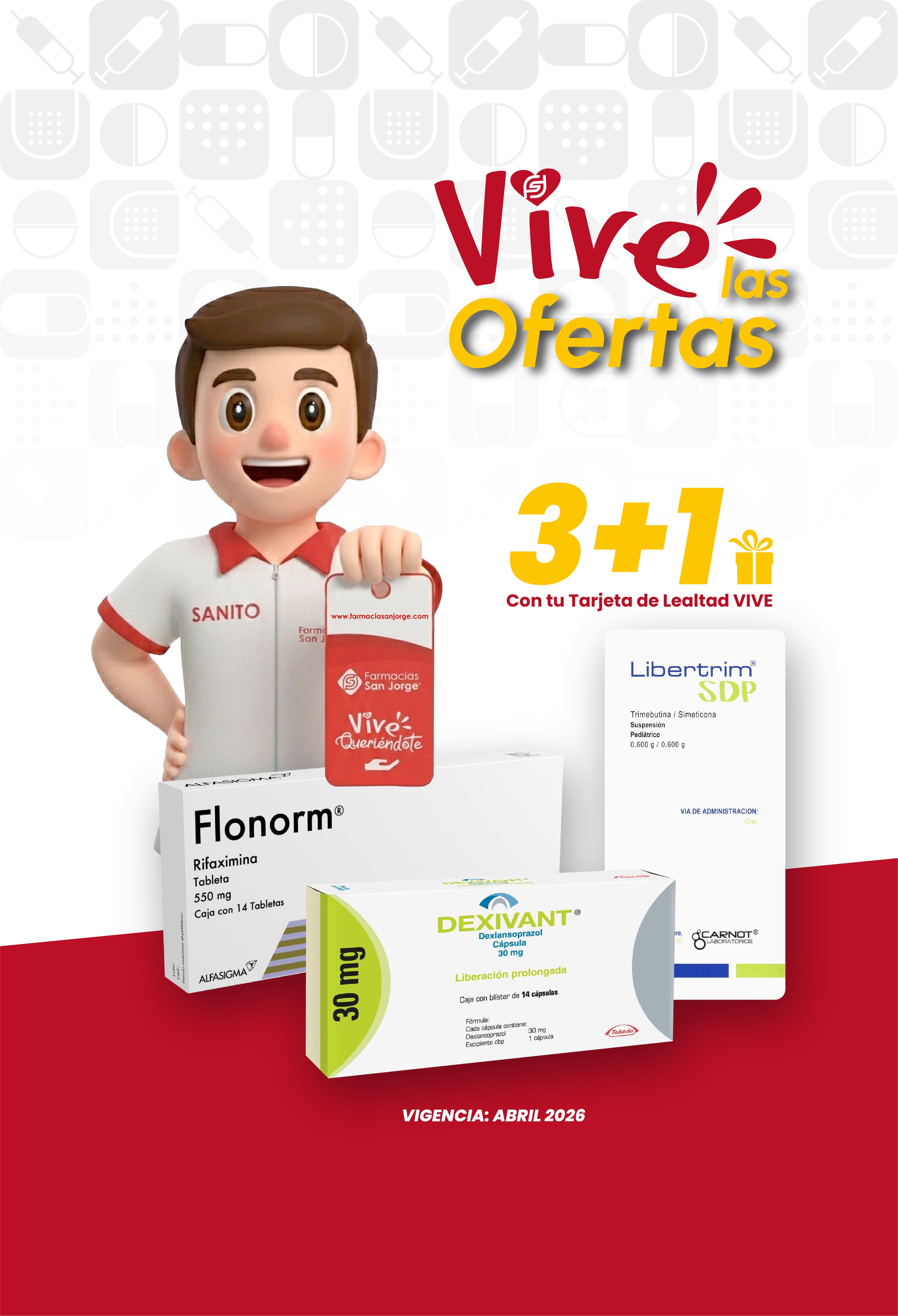 vive las ofertas 3+1 cronicos