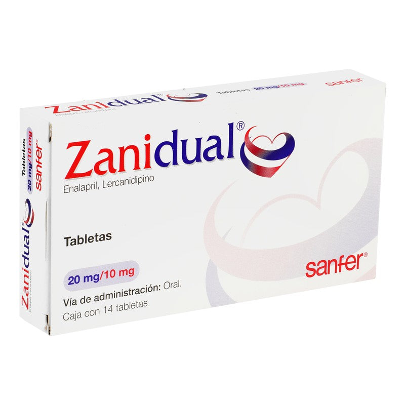 Zanidual 20 Mg 10 Mg Tabletas 14 7501070602222 2