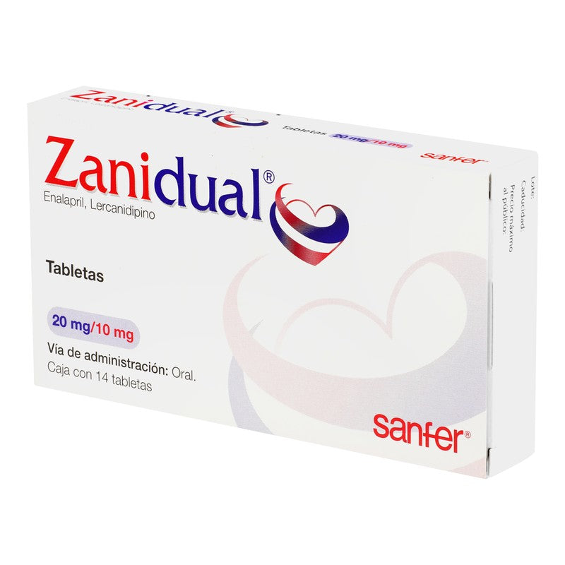 Zanidual 20 Mg 10 Mg Tabletas 14 7501070602222 3
