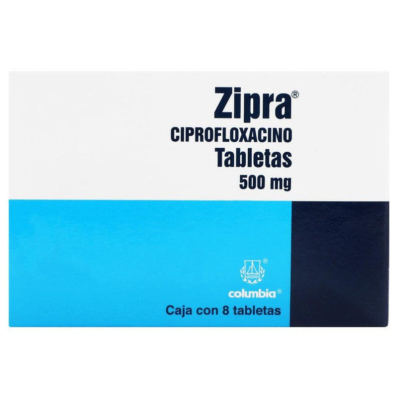Zipra Ciprofloxacino 500 Mg Con 8 Tabletas 7501086317455 2