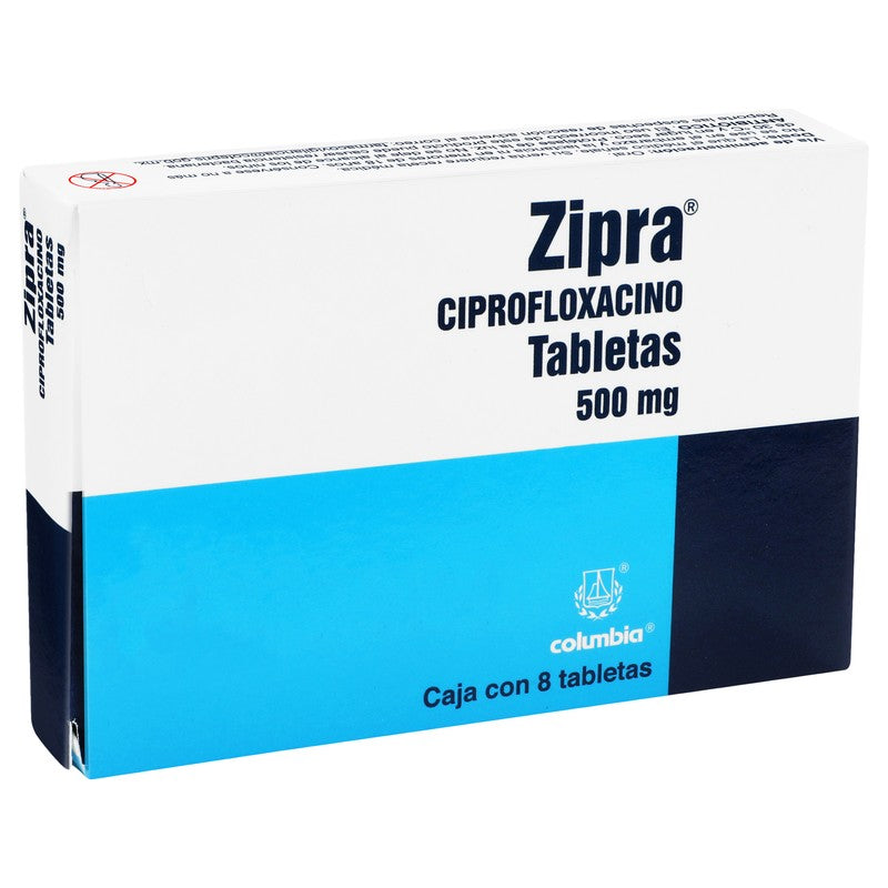 Zipra Ciprofloxacino 500 Mg Con 8 Tabletas 7501086317455 3
