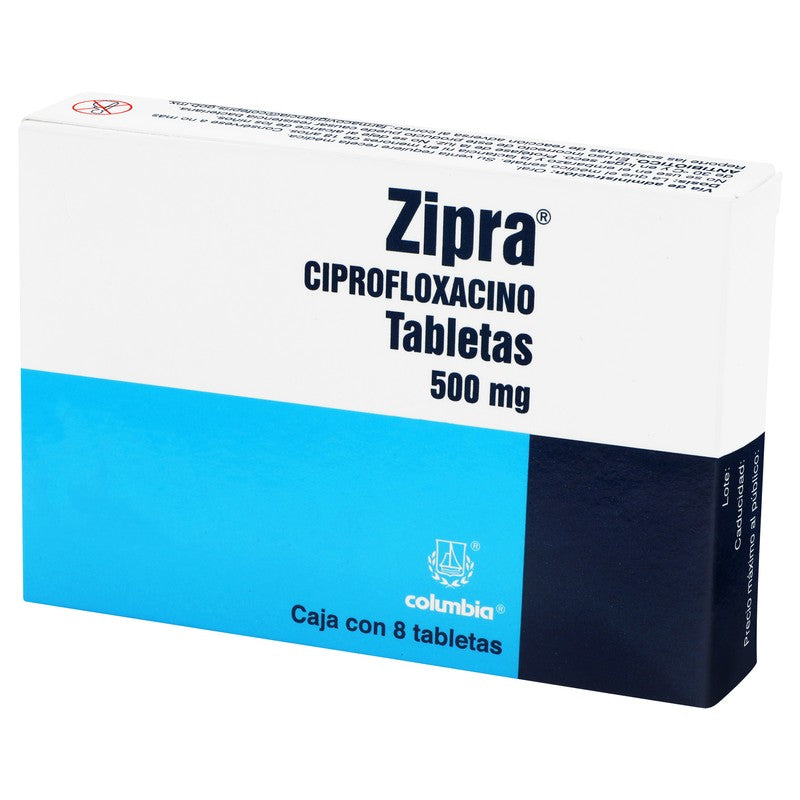 Zipra Ciprofloxacino 500 Mg Con 8 Tabletas 7501086317455 4