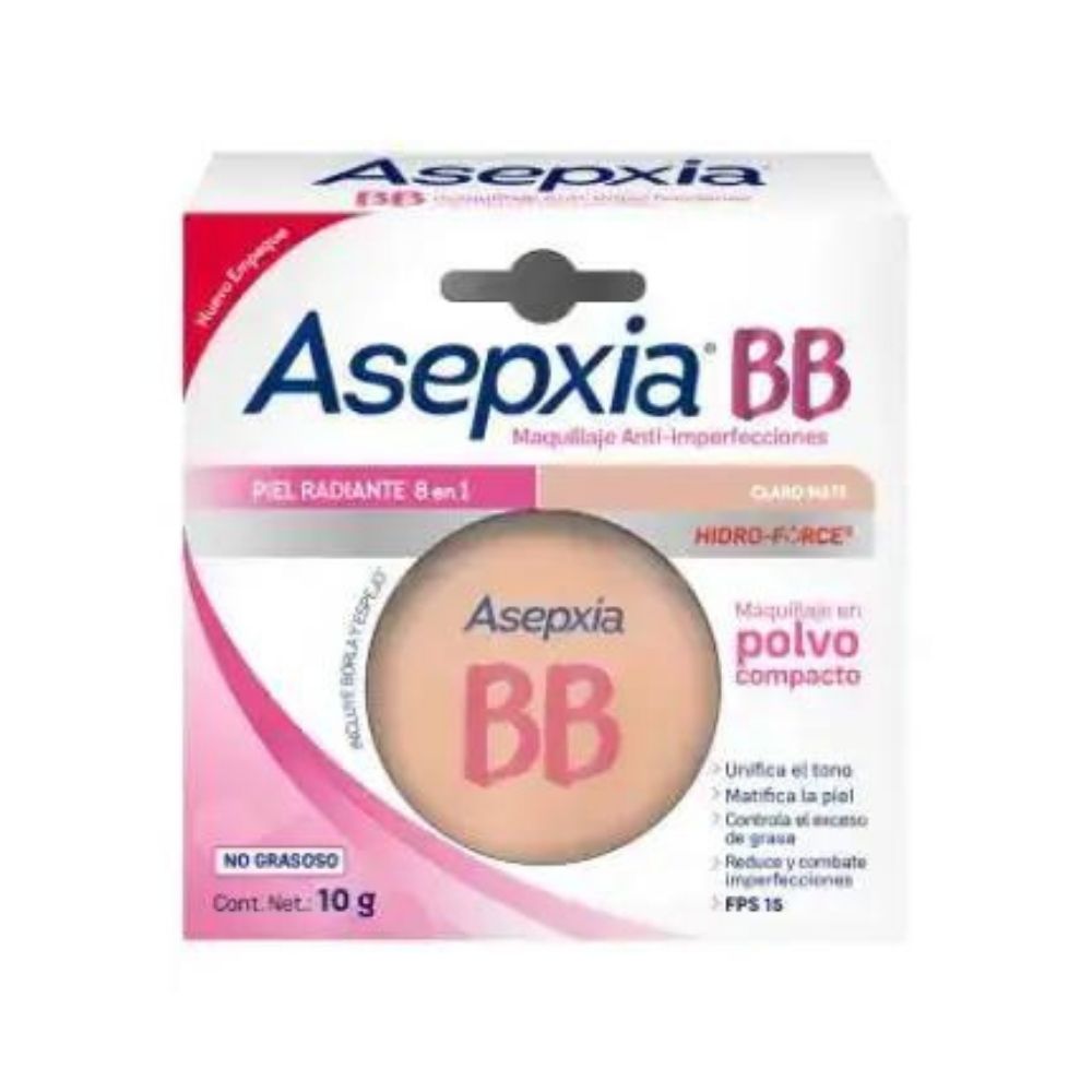 MAQUILLAJE ASEPXIA BB POLVO COMP CLAMAT 10 G